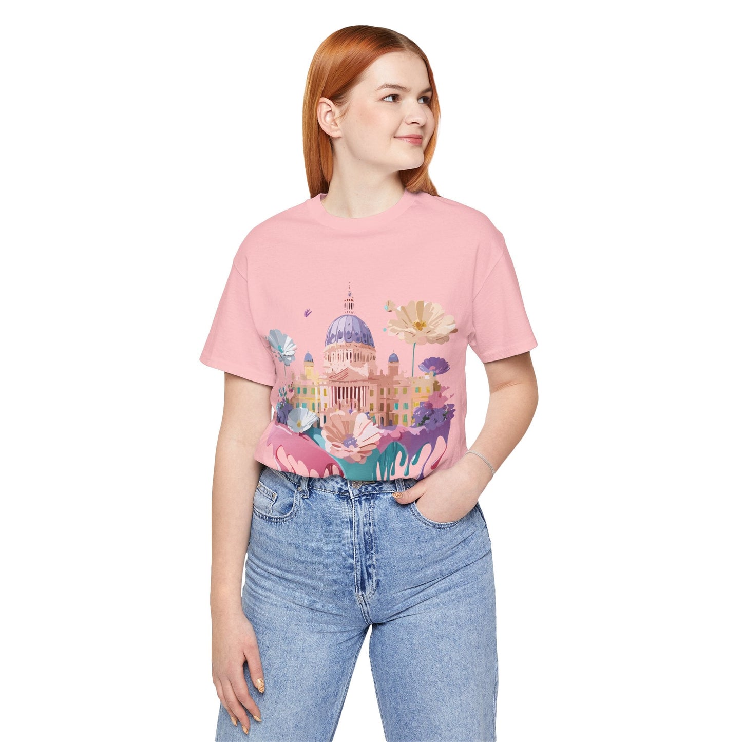 Madrid Tourist Shirt Unisex Graphic Tee With Vintage Adelpha Art Design Short Sleeve