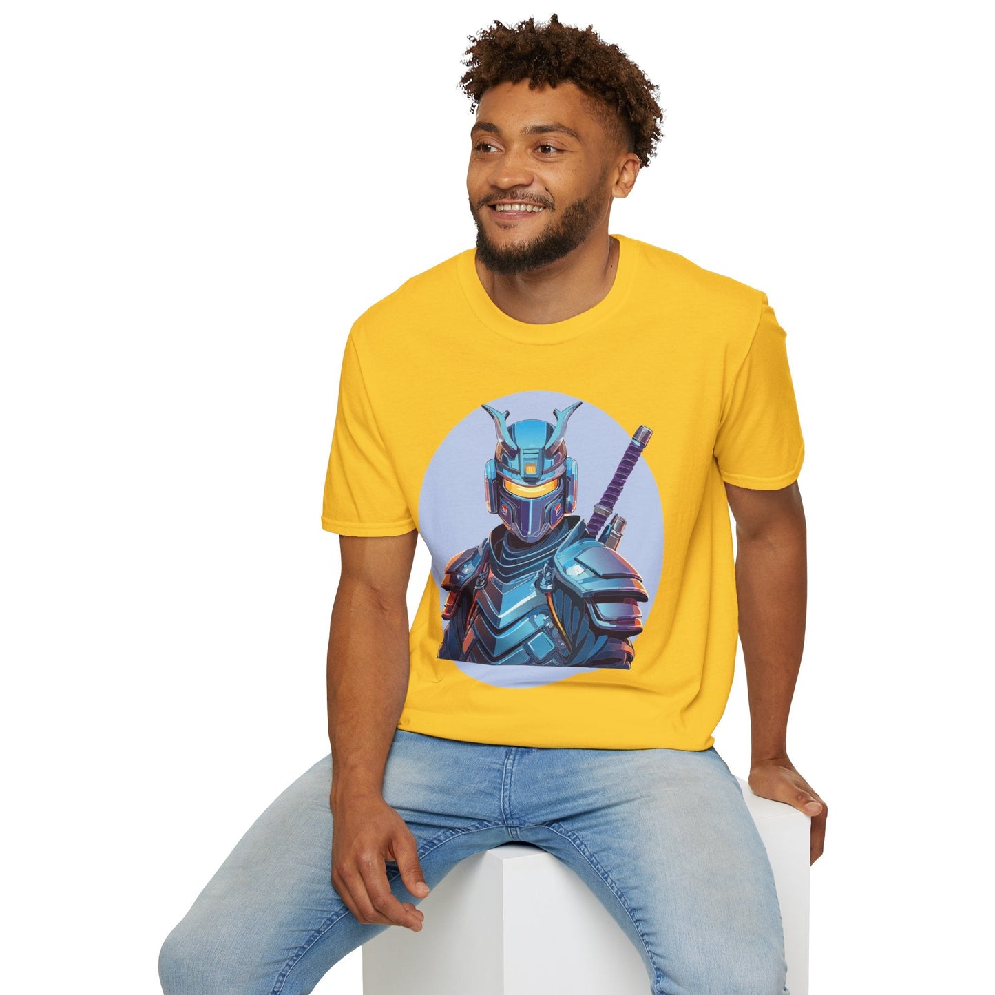 Samurai Shirt Unisex Softstyle Tee 64000 Gildan 100 Percent Ring Spun Cotton Comfort Fit