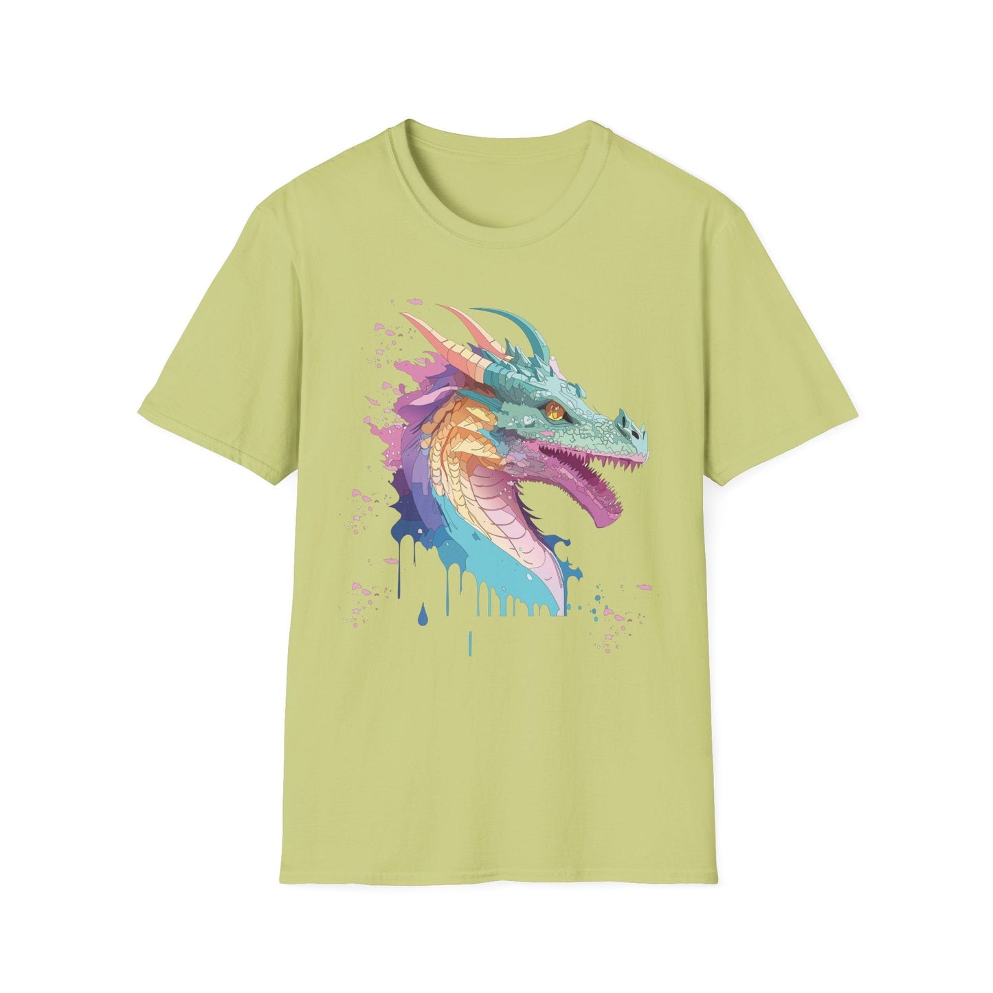 Dragon Graphic T Shirt Unisex Animal Shirt Cotton Softstyle Tee For Everyday Comfort