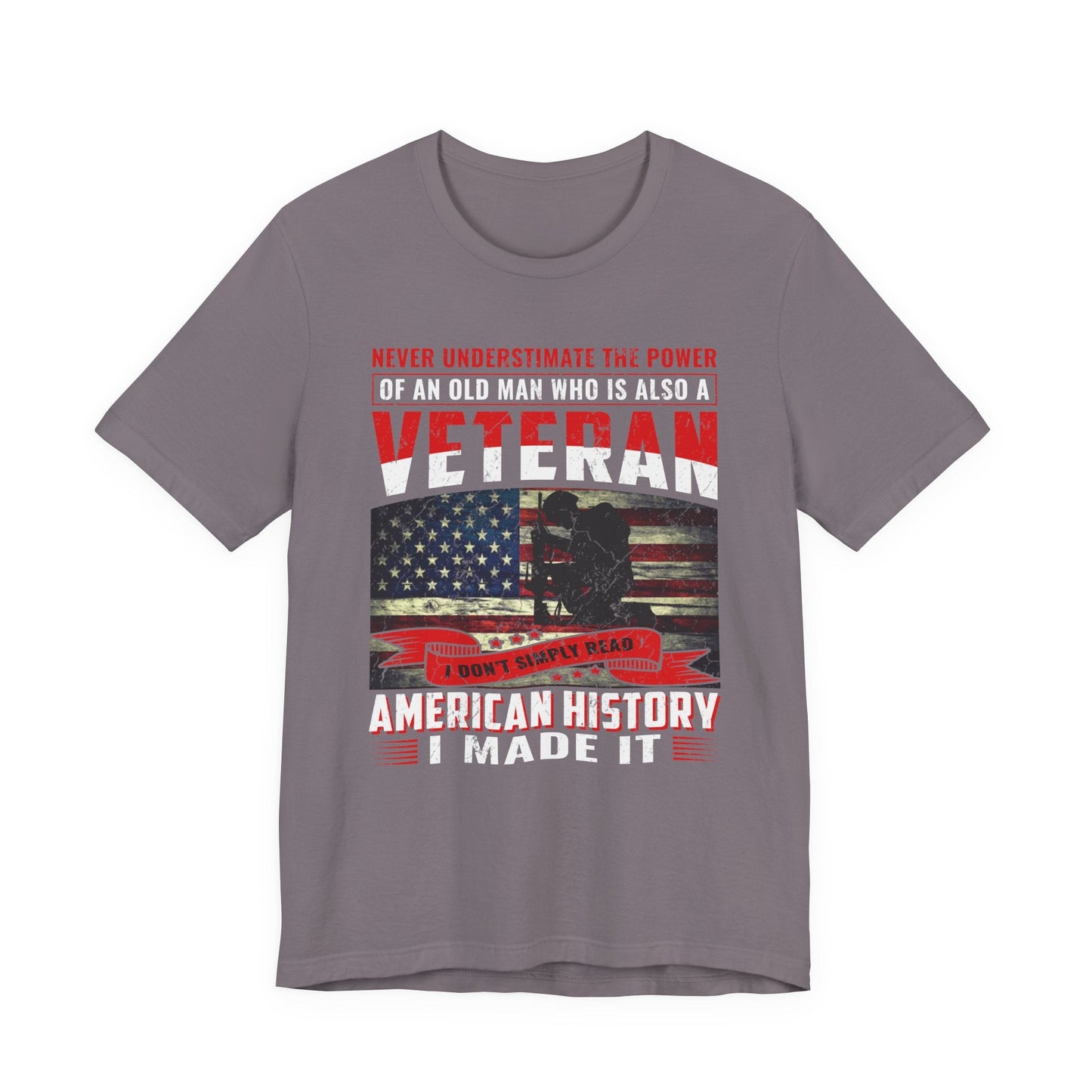 Army Veteran Patriotic Graphic Design Unisex Cotton T-Shirt v32