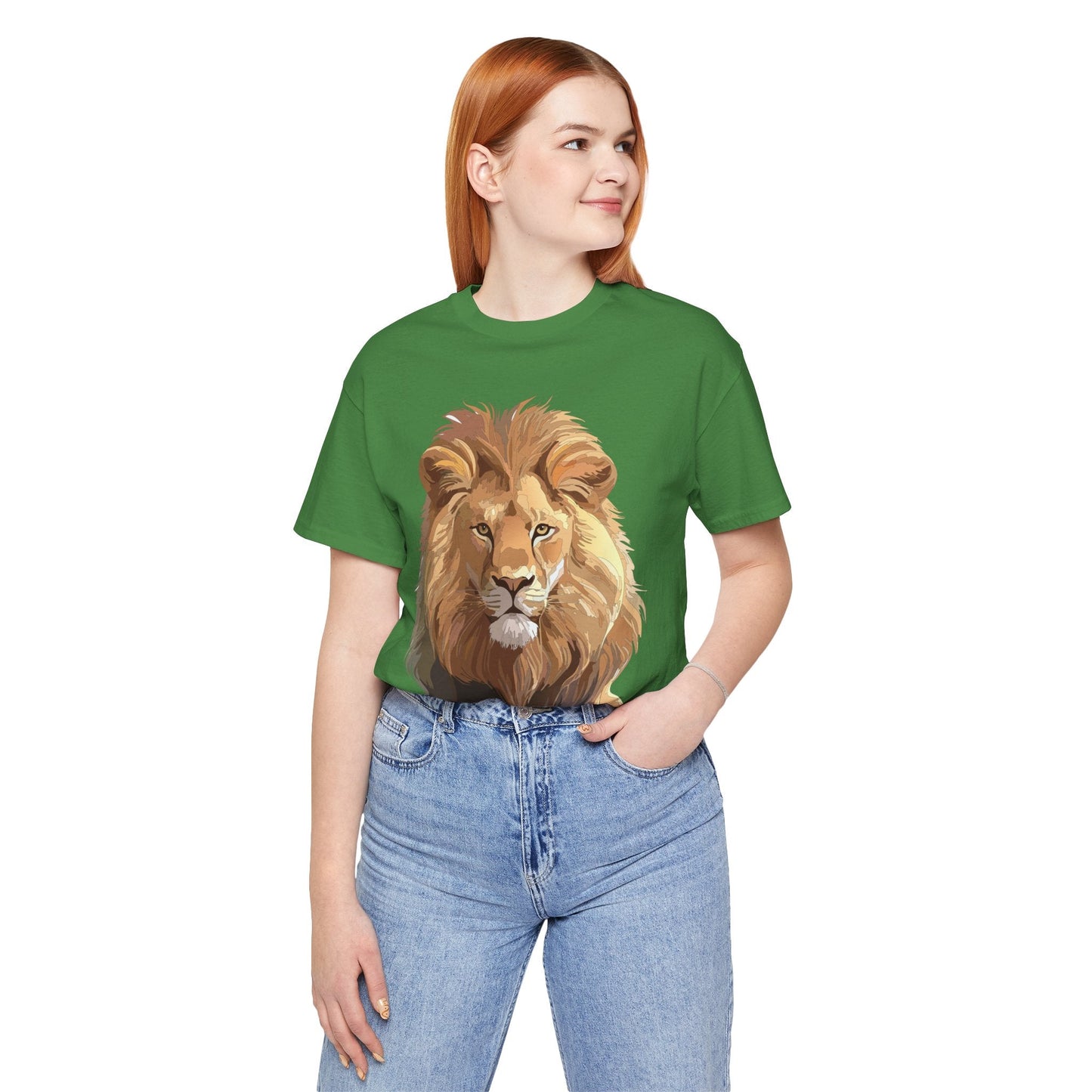 Unisex Animal Art Tee Shirt With Wild Animals Design Gildan 64000 Softstyle Cotton