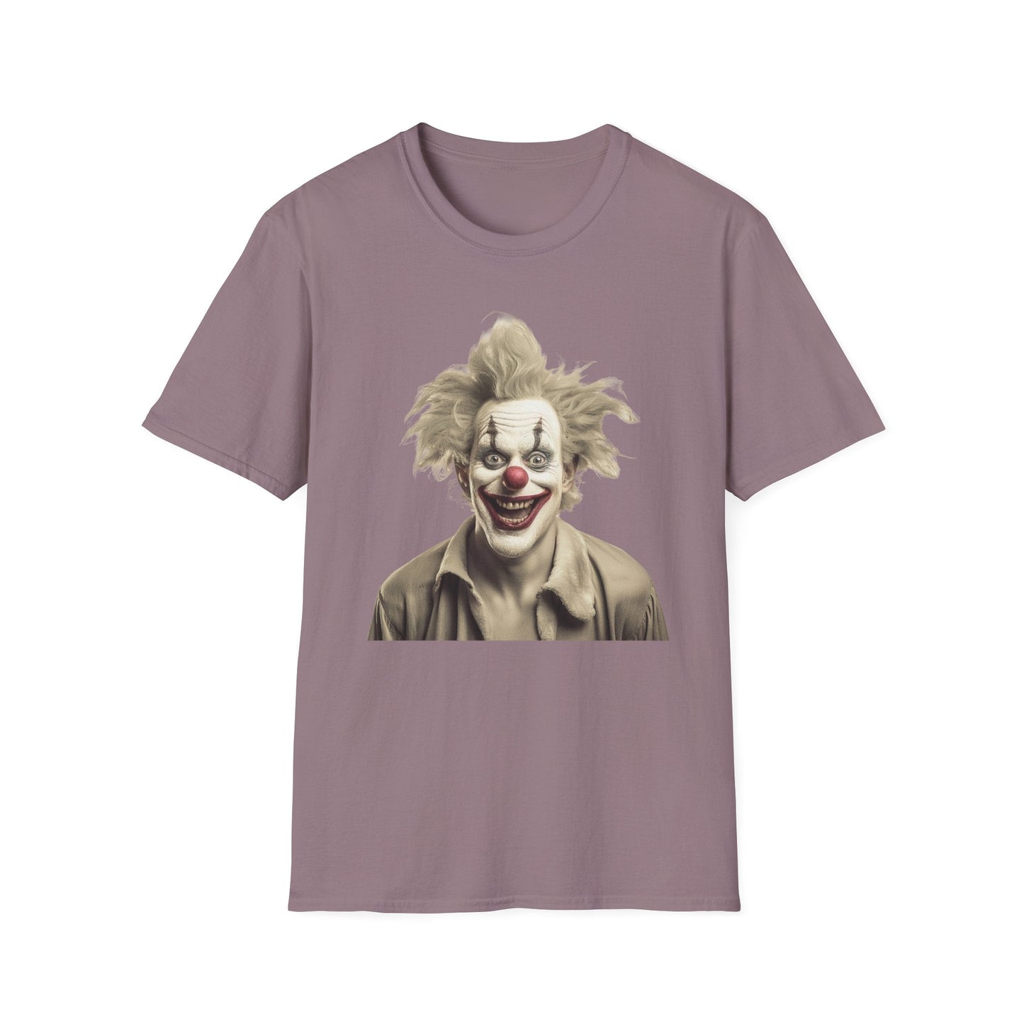 Clown Shirt Unisex T Shirt Funny Man Circus Shirt Scary Man Shirt Softstyle Gildan 64000