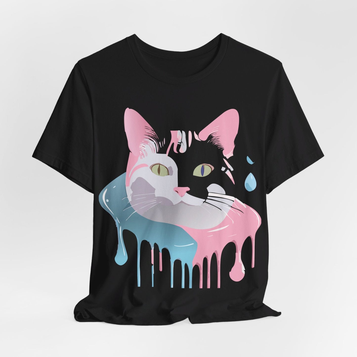 Cat Graphic Tee Unisex Short Sleeve T Shirt Adelpha Vintage Inspired Design
