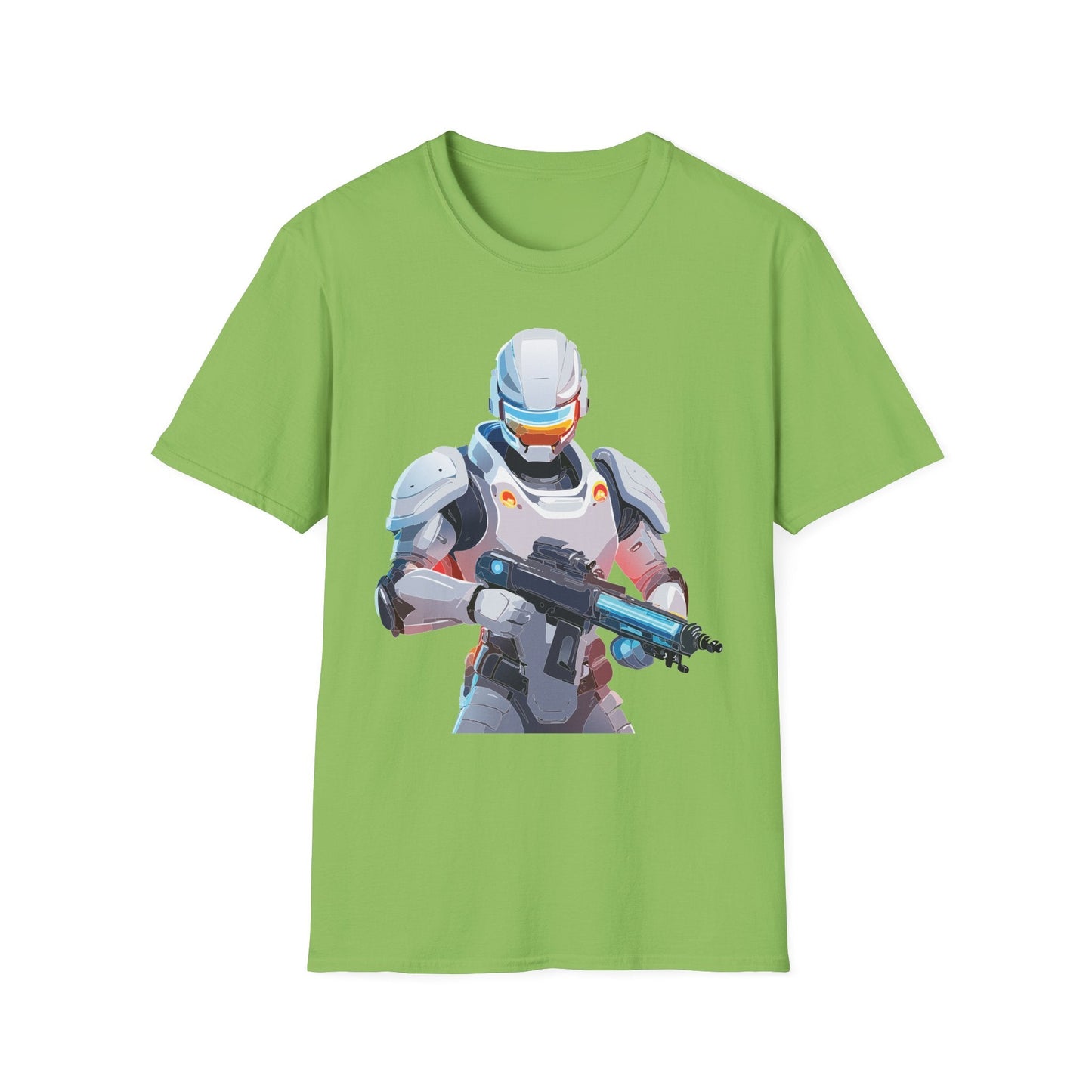 Robocop Themed Unisex Softstyle T Shirt With Robocop Art Design Cotton Tee Premium Comfort