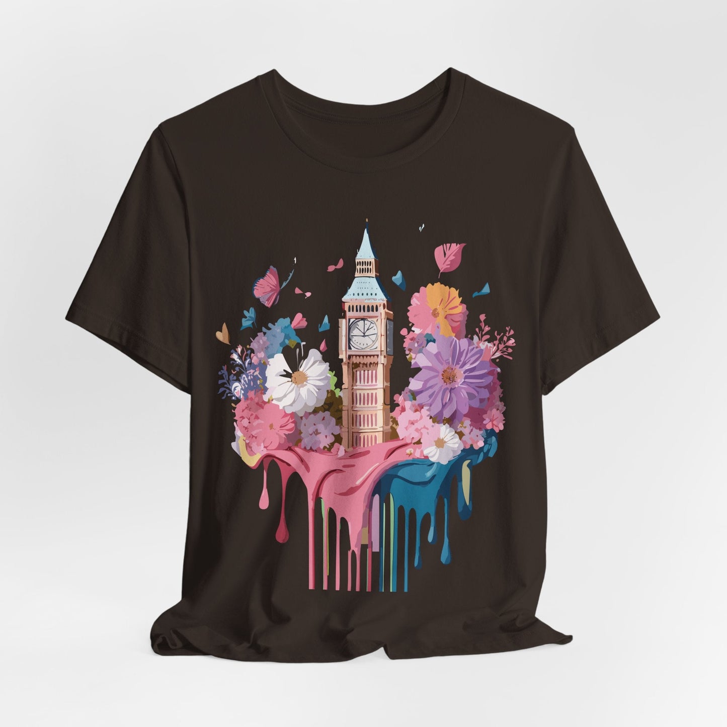 Adelpha London Tourist Shirt Unisex Graphic Tee Vintage Inspired Art Jersey Short Sleeve