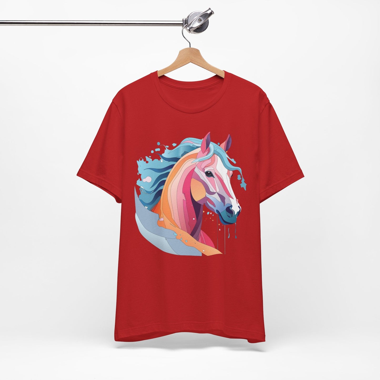 Unisex Animal Tee Shirt With Art Design Wild Animals Short Sleeve Premium Comfort Fit