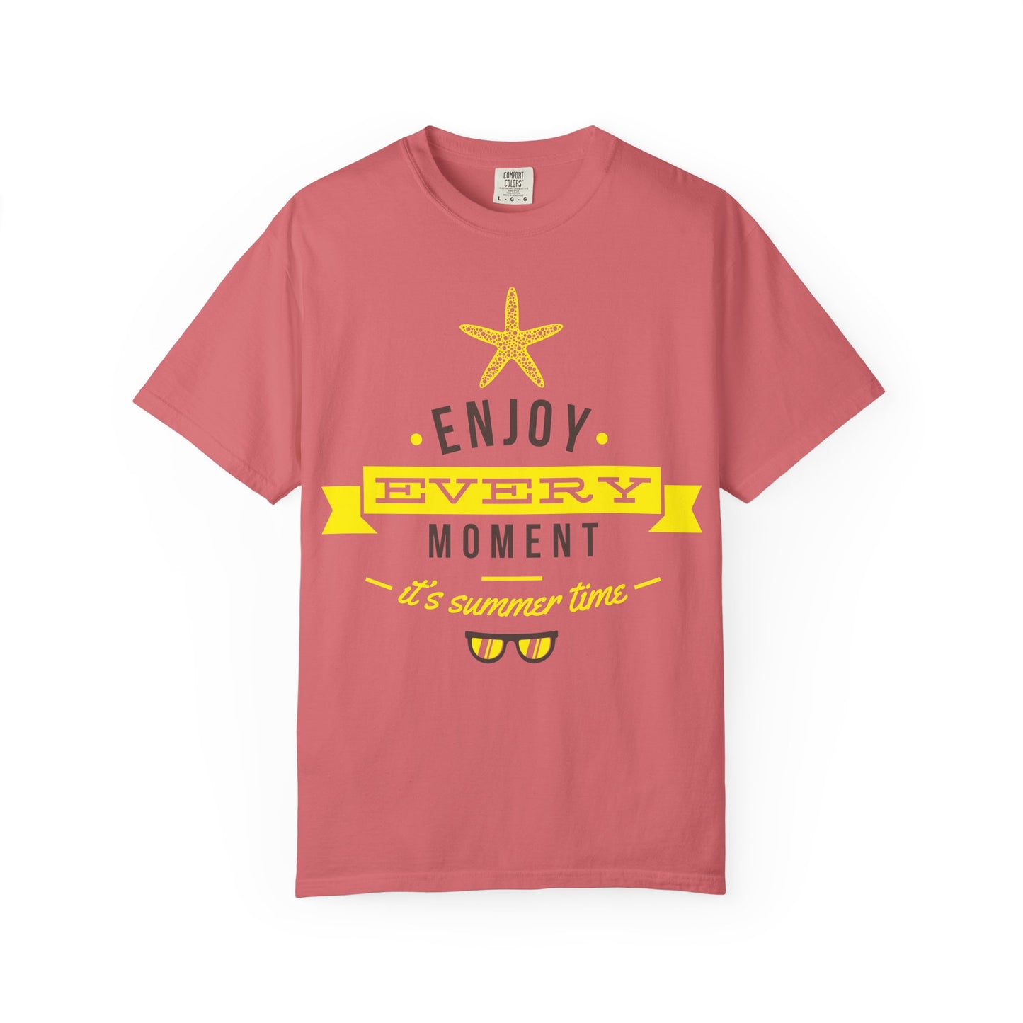 Unisex Garment Dyed T Shirt Relaxed Fit Comfort Colors 1717 100 Percent Ring Spun US Cotton