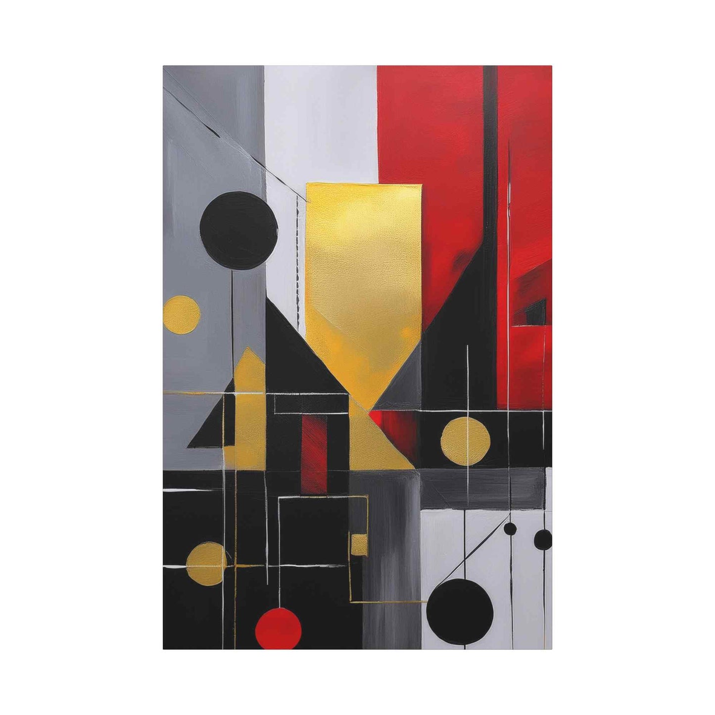 Red Abstract Painting Print Canvas 20x24,20x30,24x30, 24x32,24x36,30x40, 32x48,36x48,40x60 Pine-Wood Inner Frame ABS-22