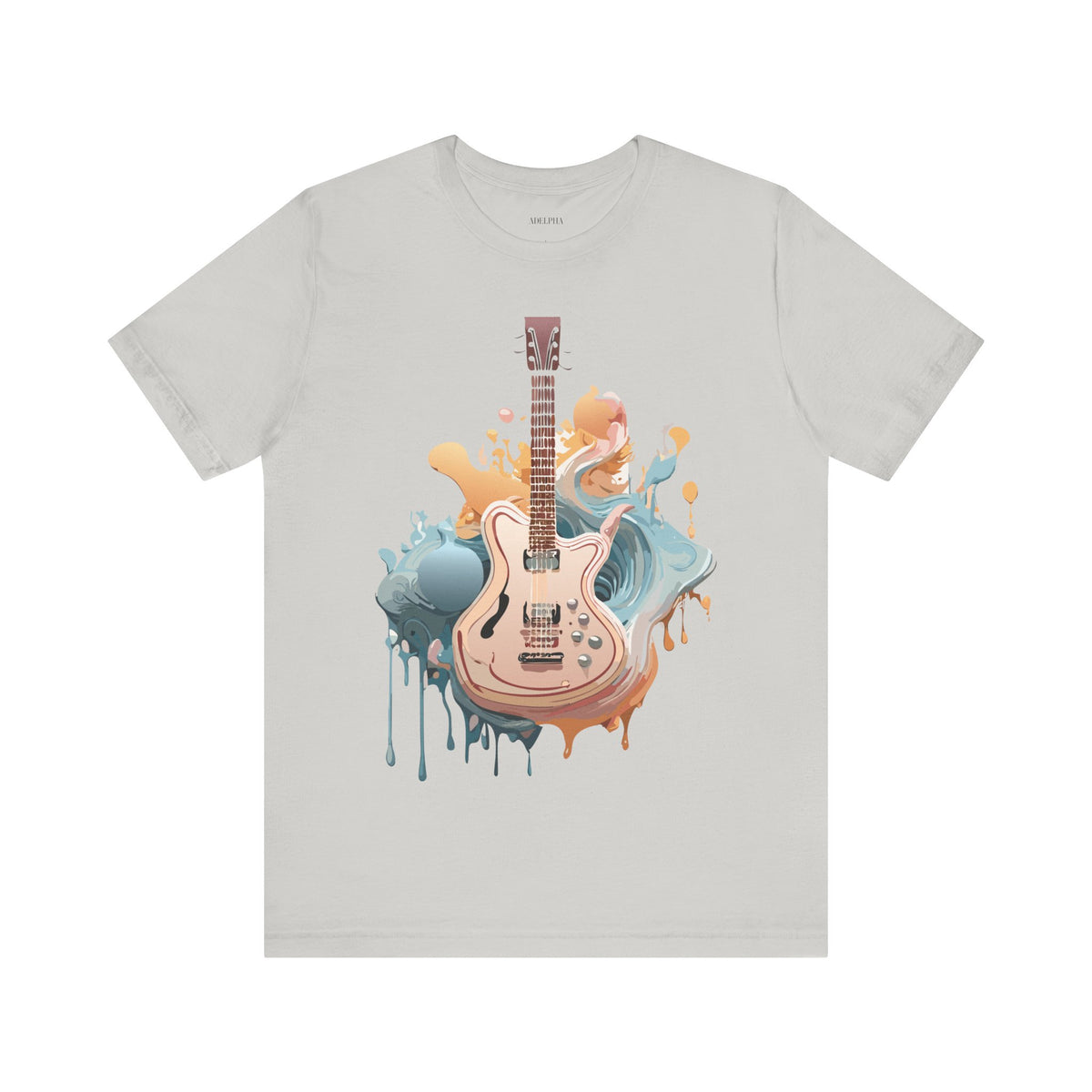 Music Graphic Unisex Cotton Bella+Canvas Tee with Art Design m148