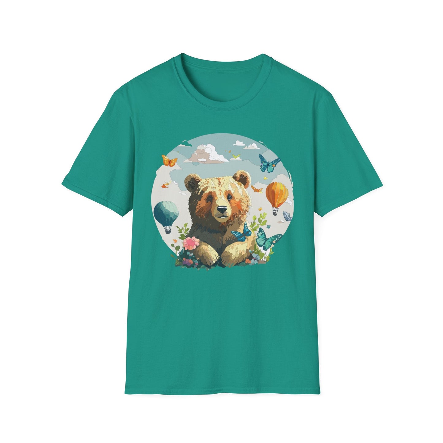 Bear T Shirt Unisex Teddy Bear Tee Softstyle 64000 Breathable Everyday Wear For All Ages