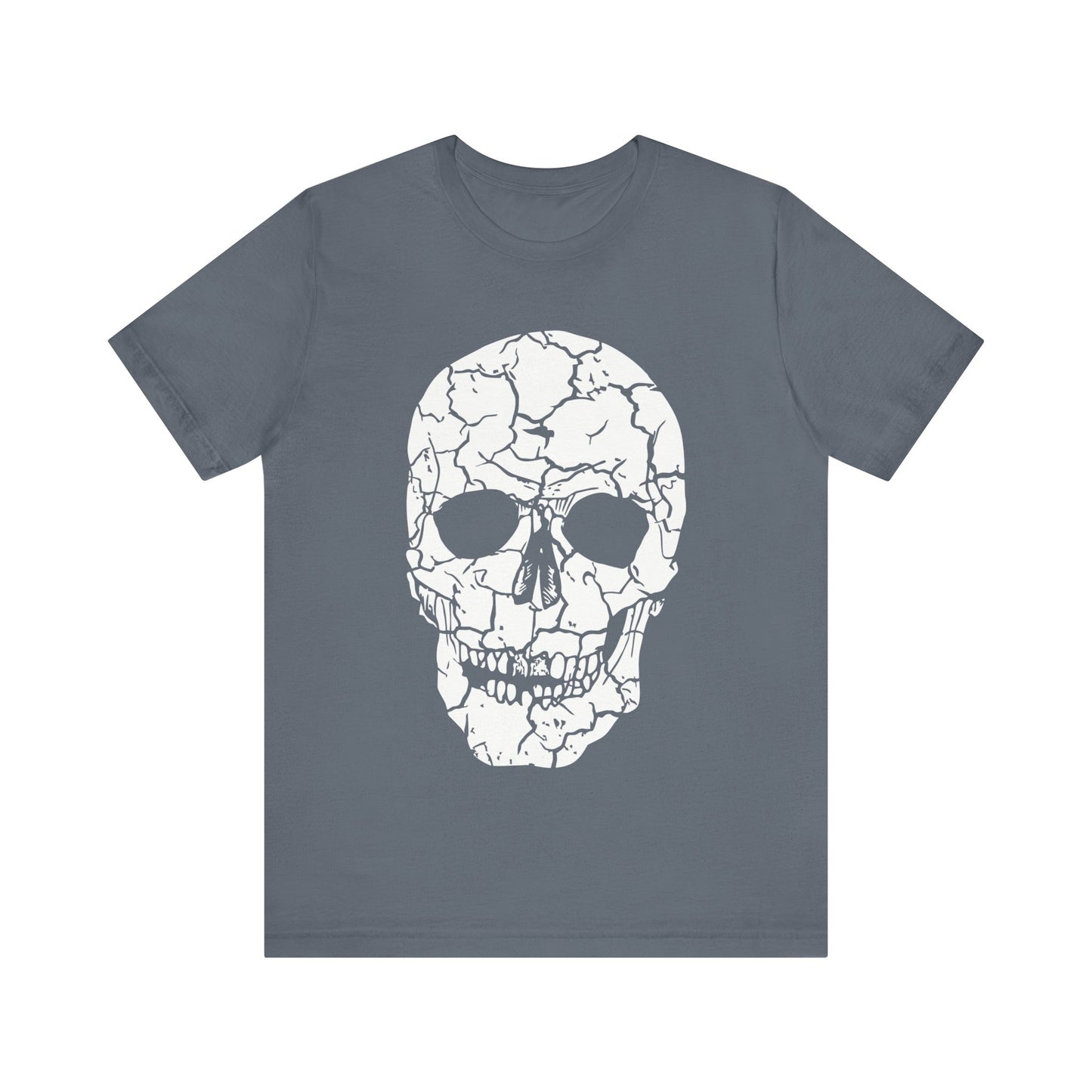 Unisex Cotton Tee Shirt with Skull