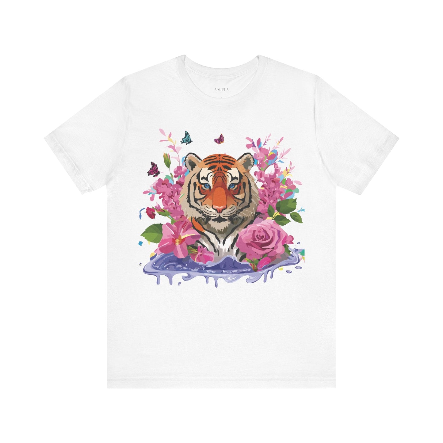 Tiger Graphic Unisex 100 Cotton Vintage Art with Animal Tee 11