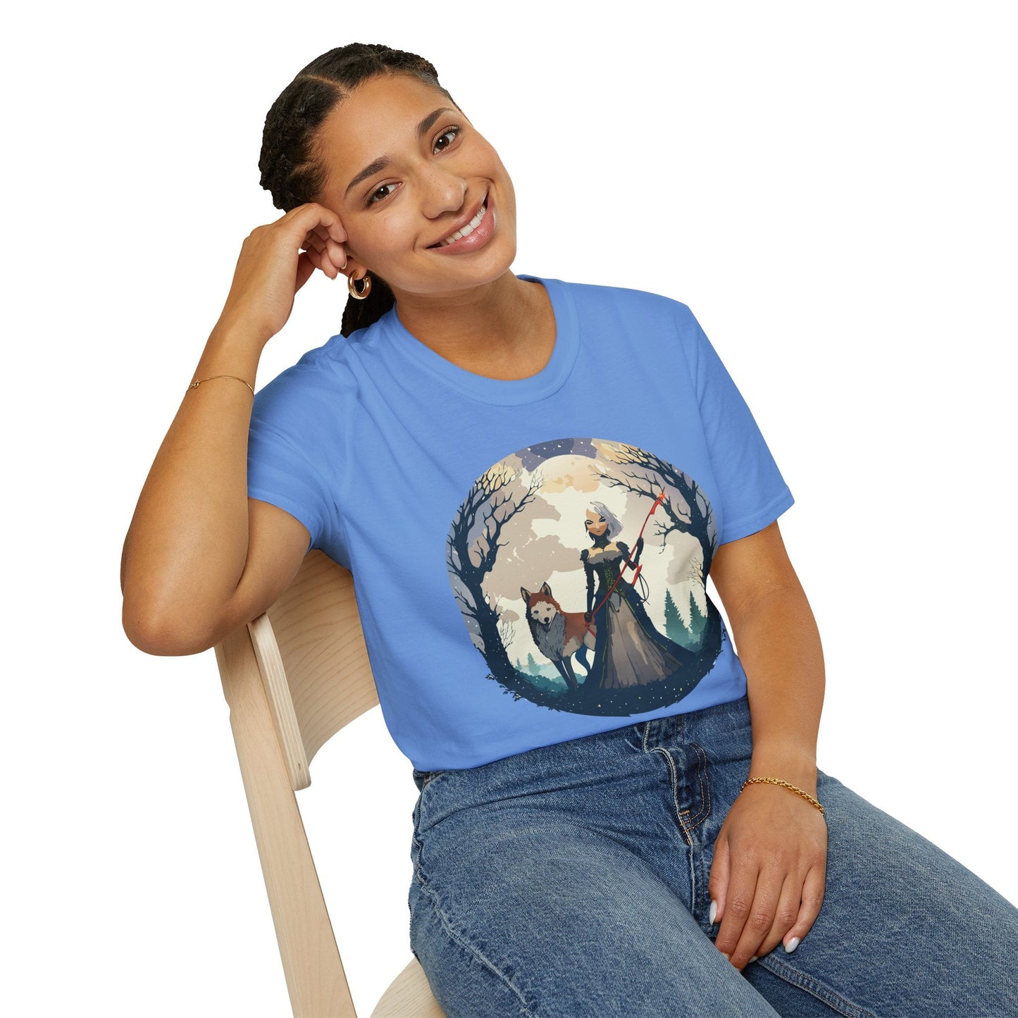 Womens Graphic T Shirts Ladies Art Design Tee Unisex Softstyle Cotton Tee Everyday Comfort