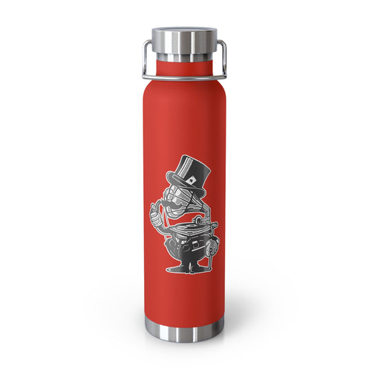 22oz Copper Insulated Water Bottle with Cartoon Design - CV88