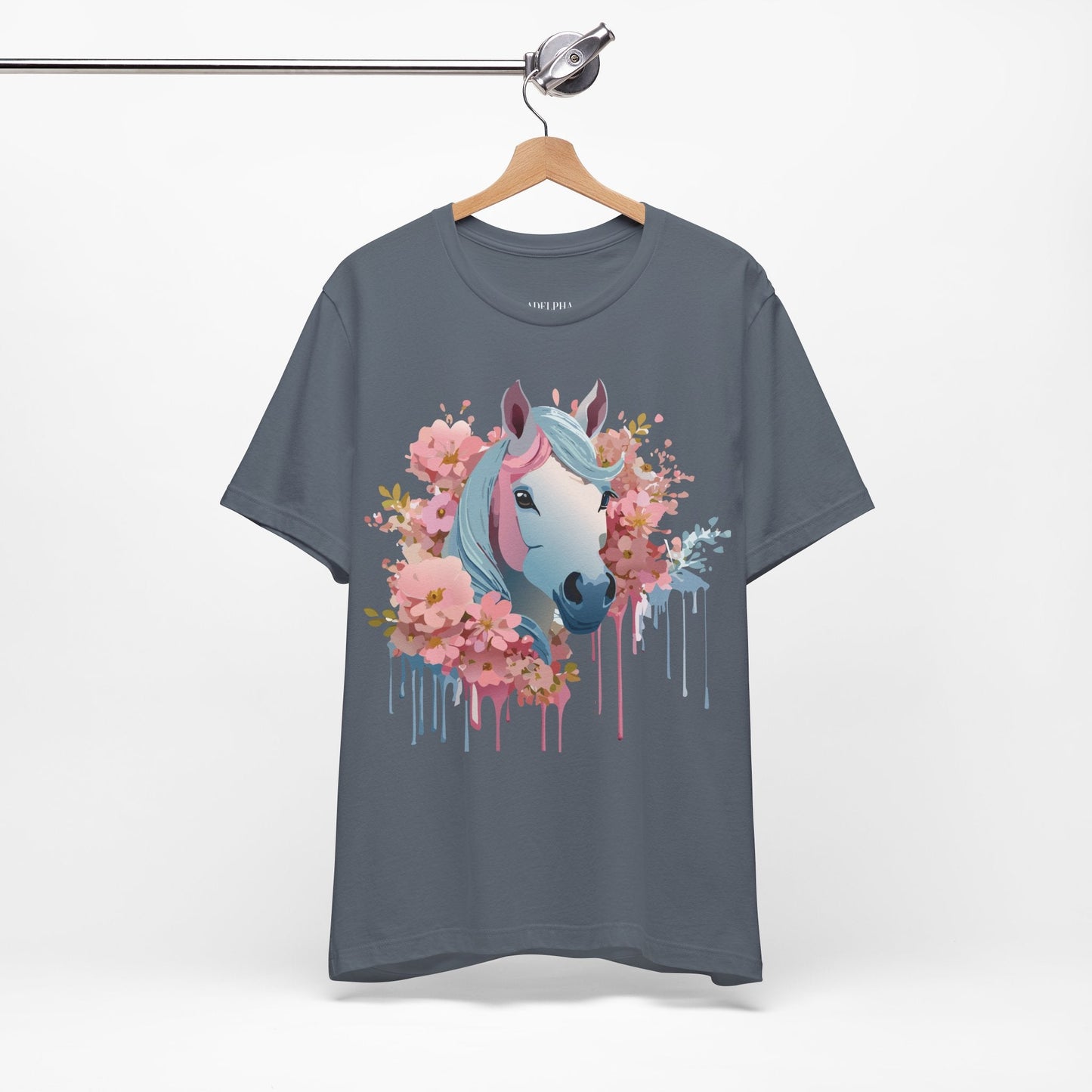 Horse Graphic Unisex 100 Cotton Vintage Animal Art T-Shirt 14