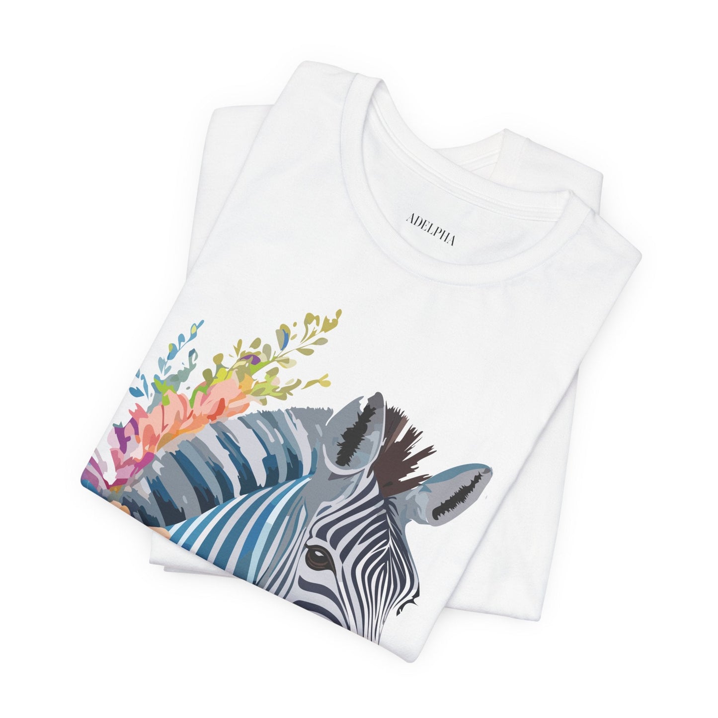 Zebra Graphic Unisex 100 Cotton Vintage Animal Art T-Shirt 2
