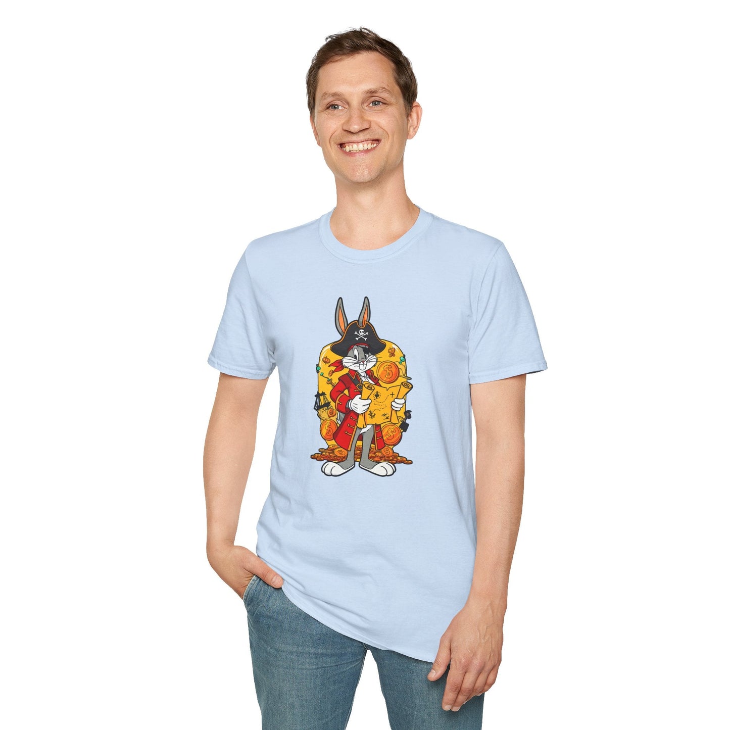 Bugs Bunny Shirt Unisex T Shirt Cartoon Design Animation Tee Gildan Softstyle 64000