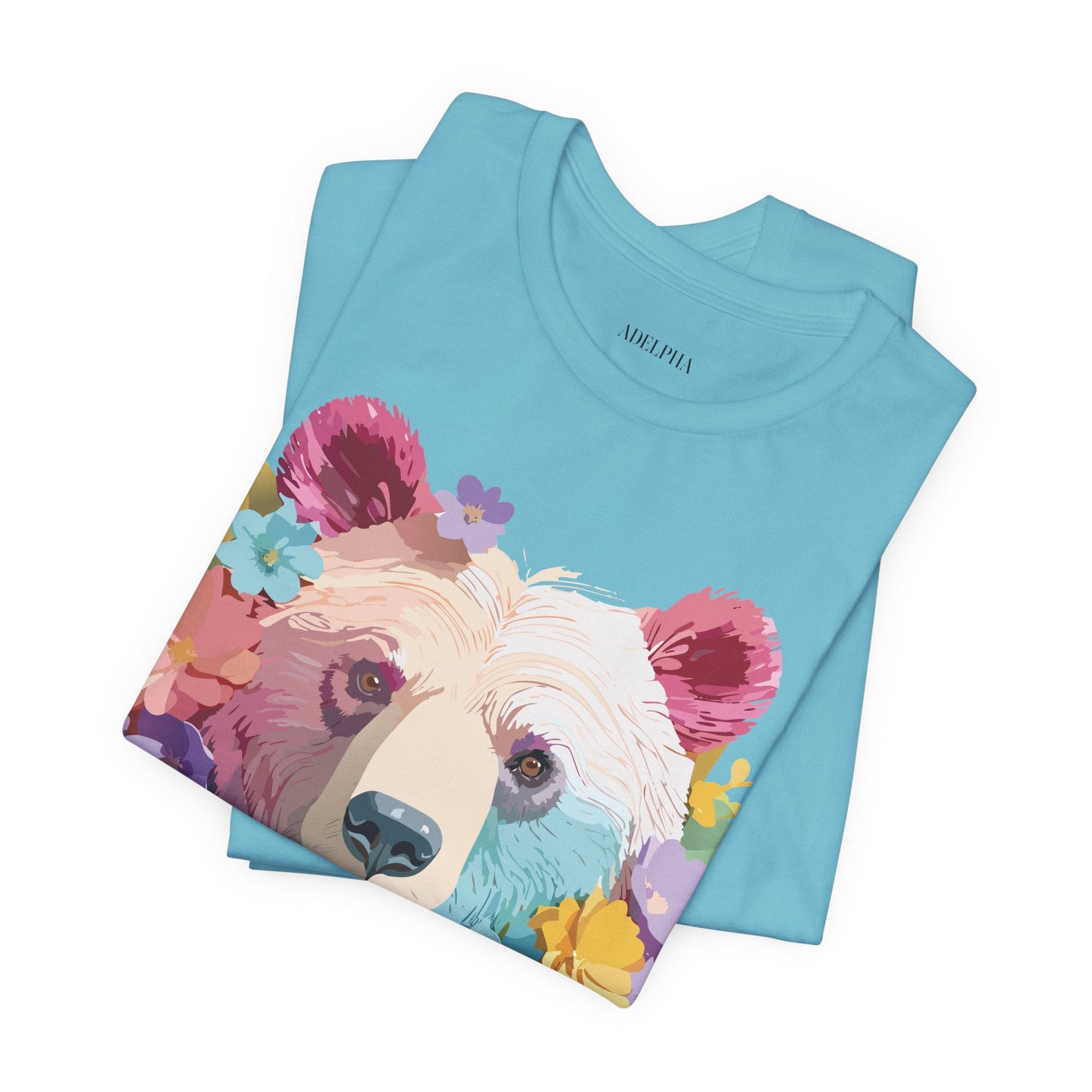 Bear Graphic Tee By Adelpha Unisex Short Sleeve Shirt Vintage Inspired Artwork