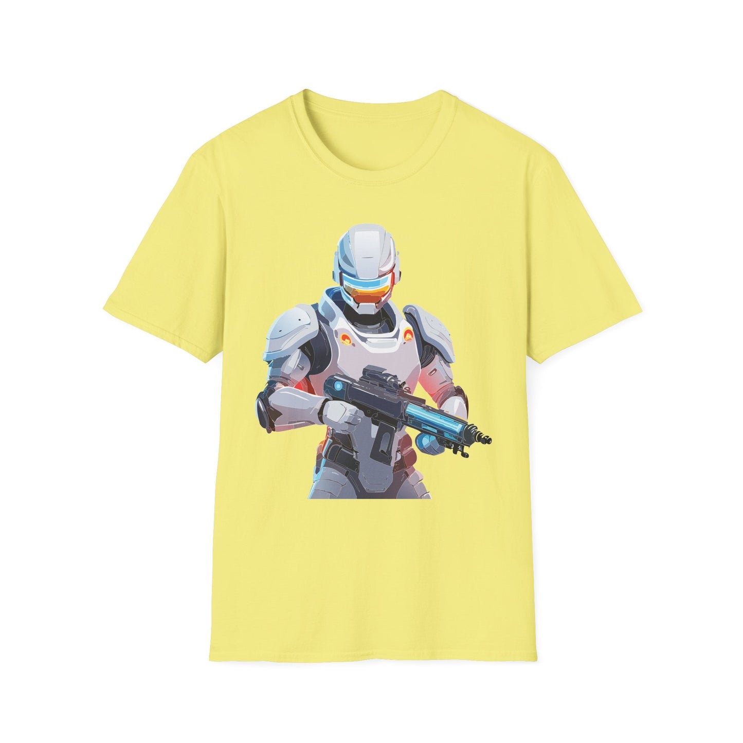 Robocop Themed Unisex Softstyle T Shirt With Robocop Art Design Cotton Tee Premium Comfort
