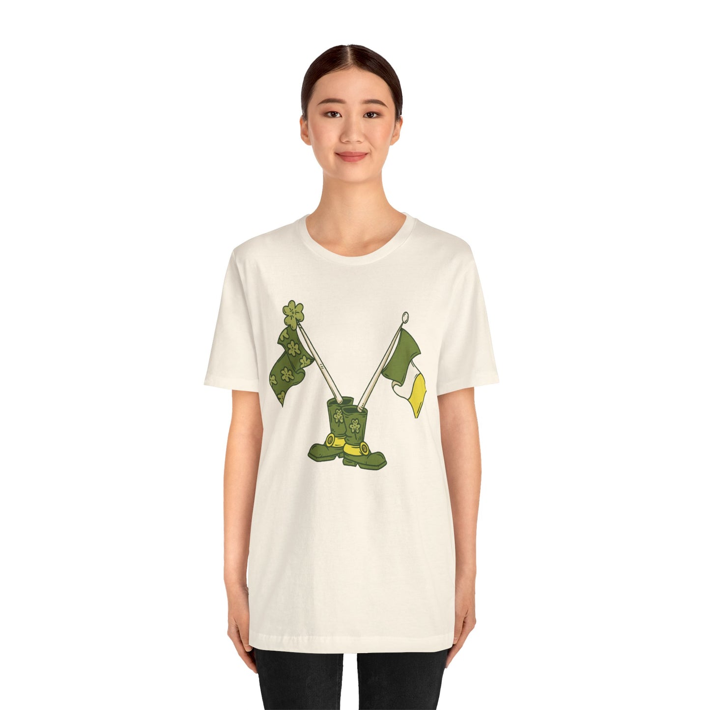 Unisex Cotton Tee Shirt with Lucky Prints