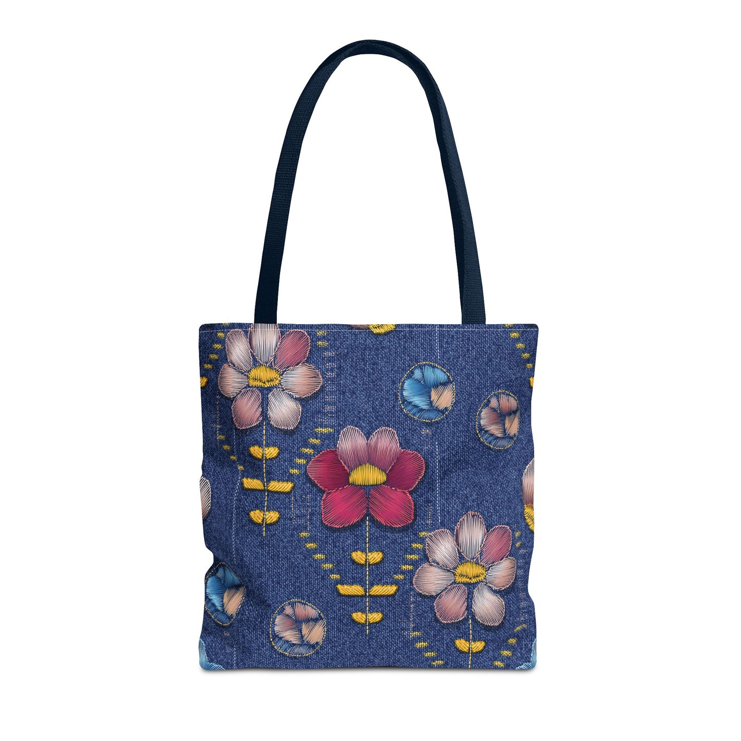 DENIM PRINT CANVAS BAG HIGH-QUALITY 100% SPUN POLY 3 SIZES CANVAS BAG-159-16