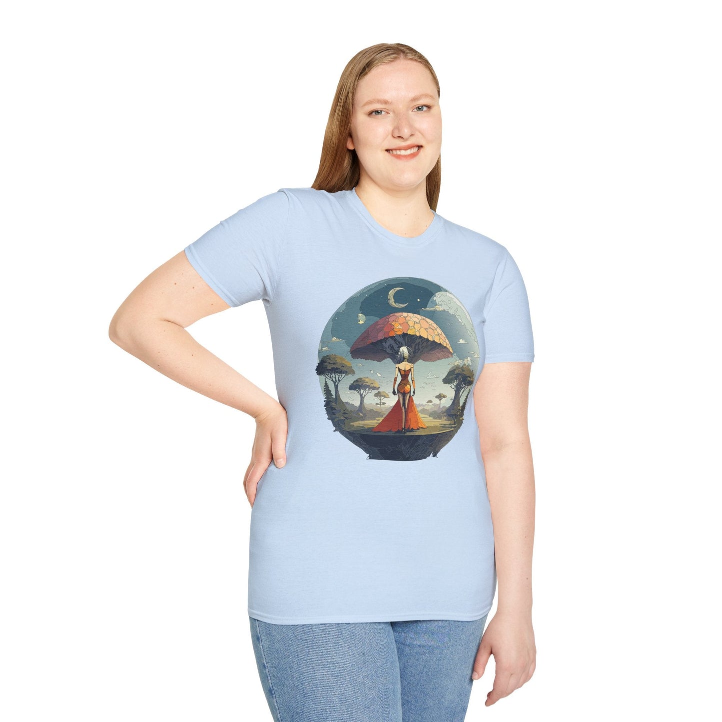 Womens Graphic T Shirts Art Design Shirt Softstyle Casual Tee 64000 Gildan Ring Spun Cotton