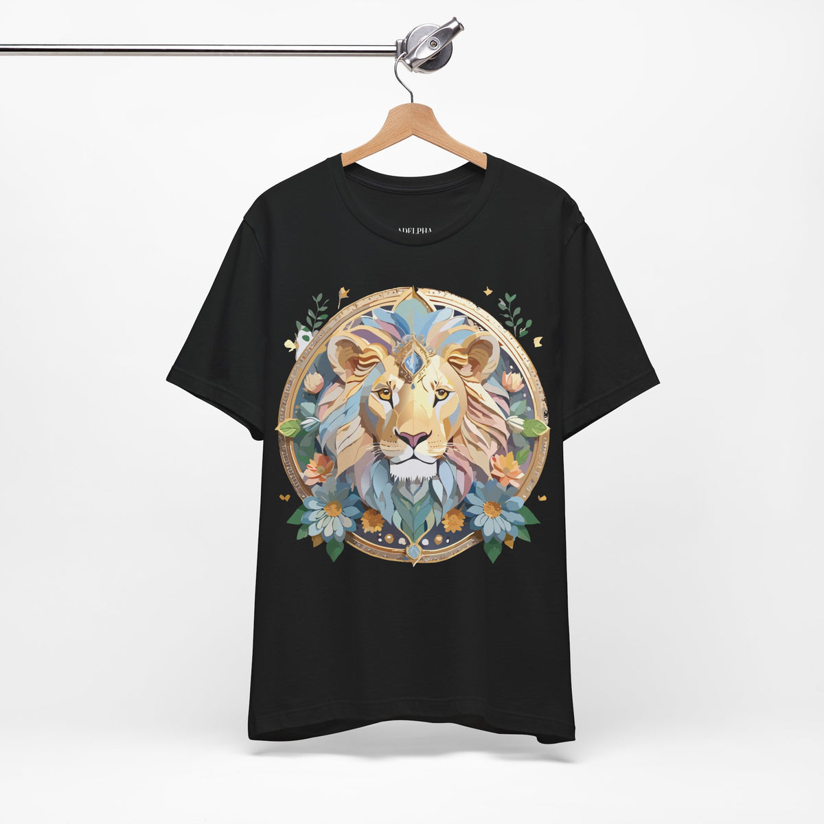 Medallion Graphic Unisex Cotton Bella+Canvas Tee with Floral Art Design m63