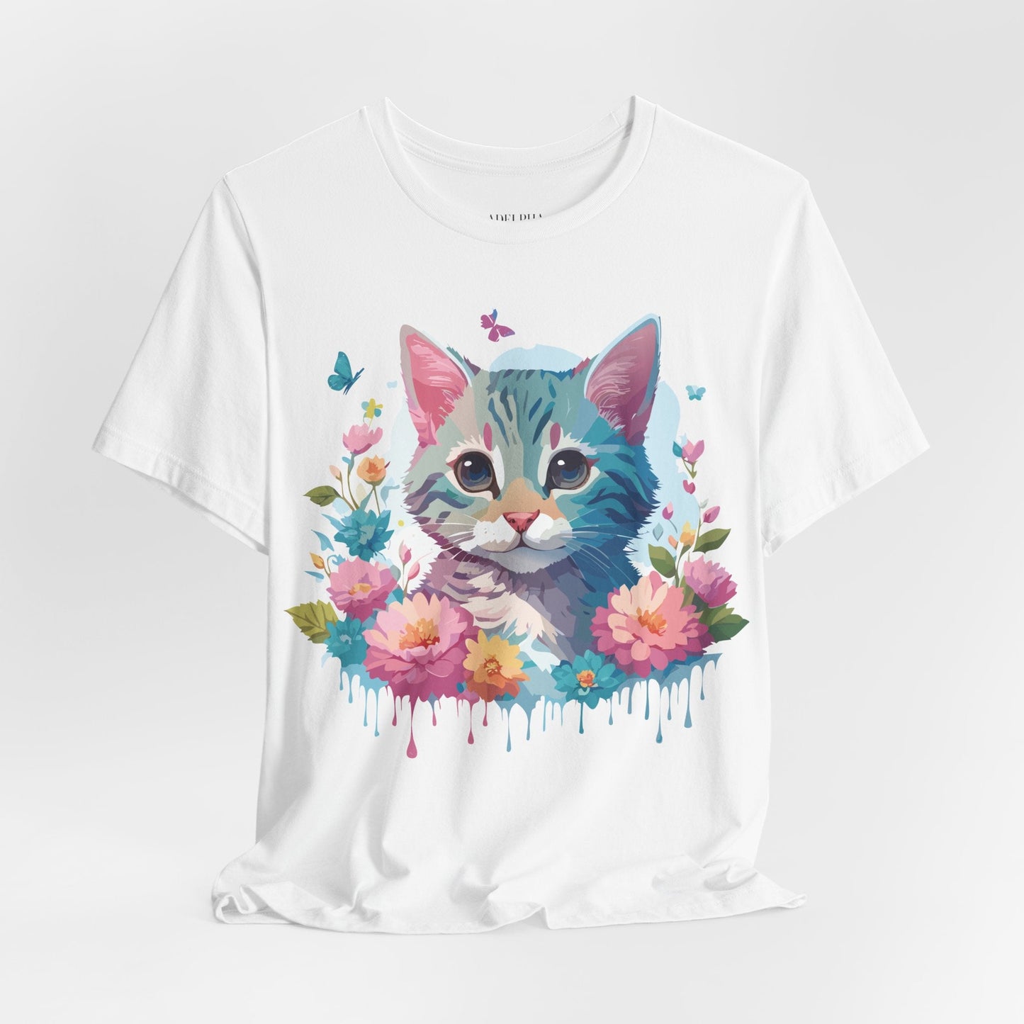 Cat Graphic Tee Unisex Jersey Short Sleeve Shirt Adelpha Art Design