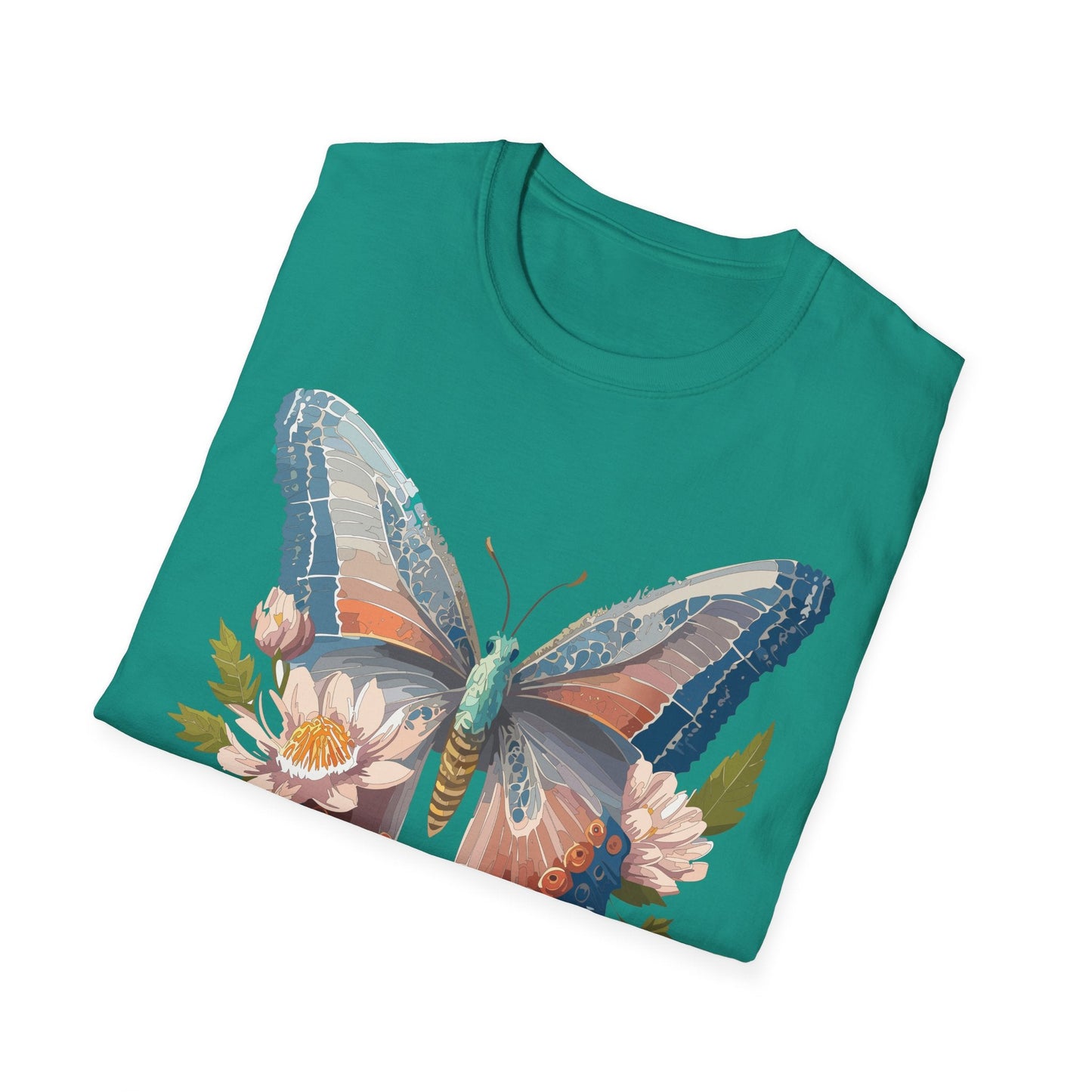 Butterfly Shirt Unisex T Shirt Monarch Design Softstyle 64000 Ring Spun Cotton Tee