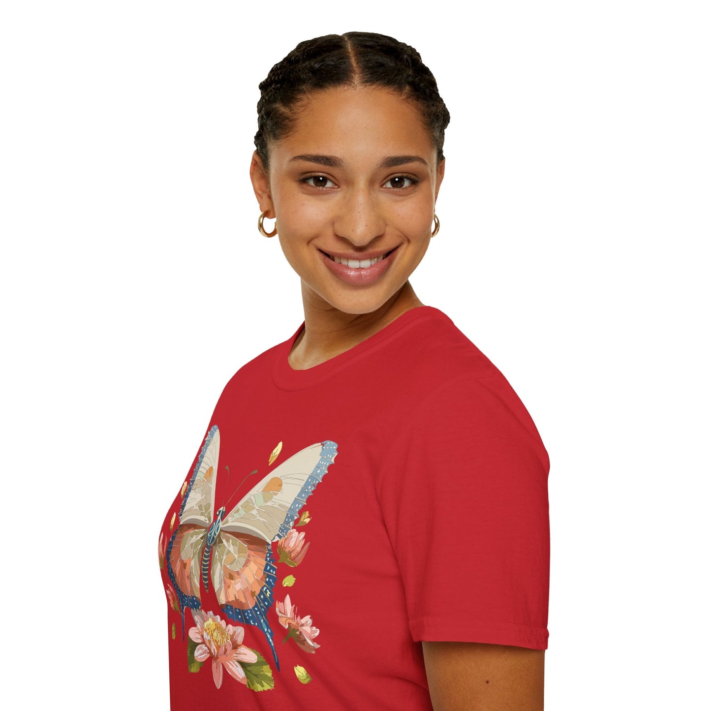 Butterfly Shirt Unisex Softstyle T Shirt Gildan 64000 100 Cotton Monarch Butterfly Gift