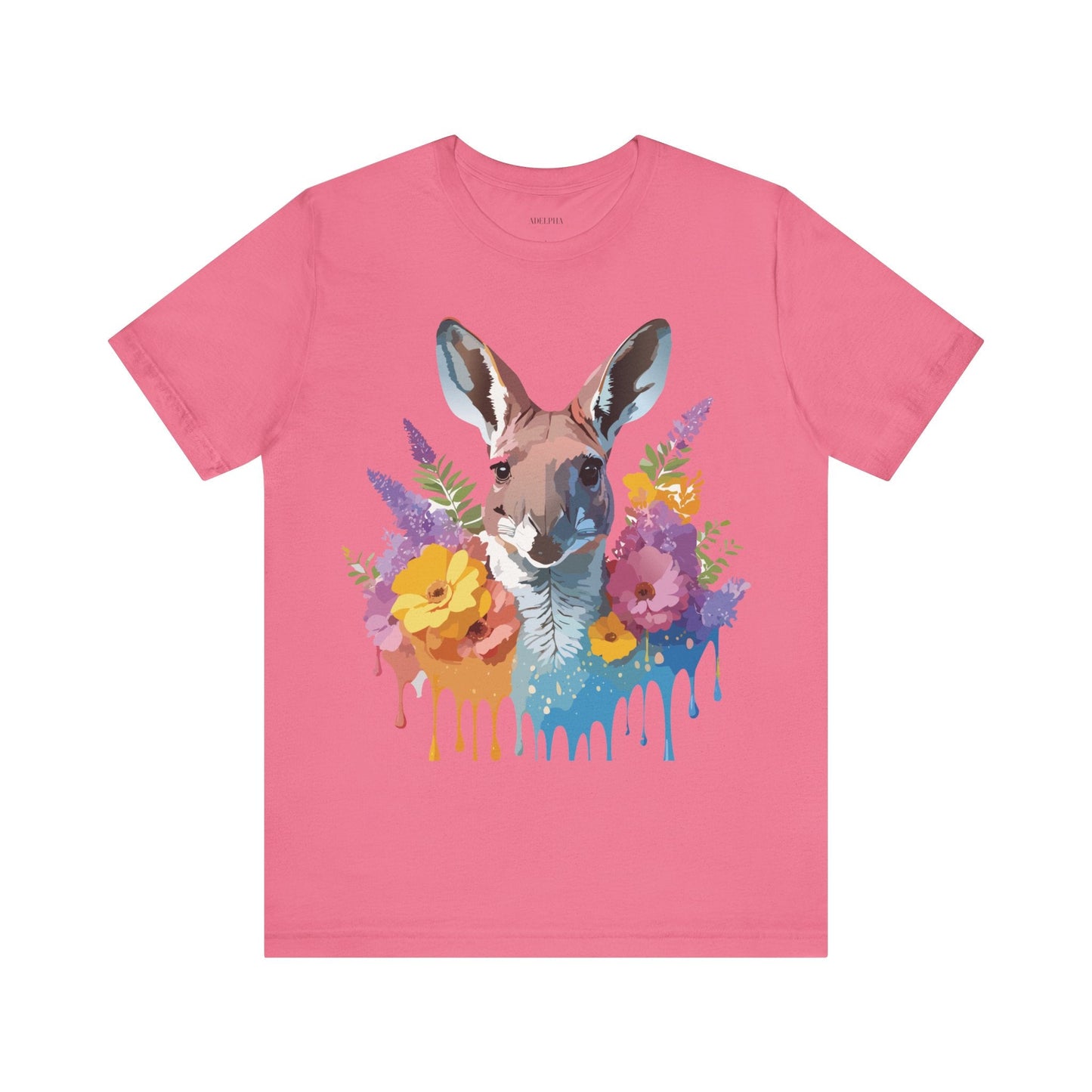 Kangaroo Graphic Unisex 100 Cotton Vintage Animal Artwork Tee 8