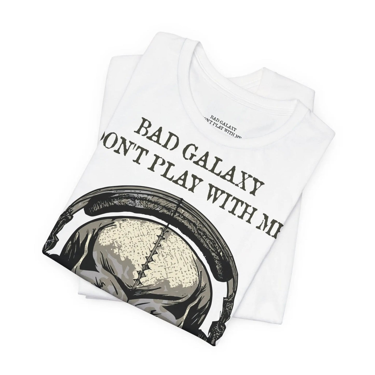 Skull T Shirt From Bad Galaxy Made To Order 100 Percent Cotton With Eco Friendly Inks Free Shipping