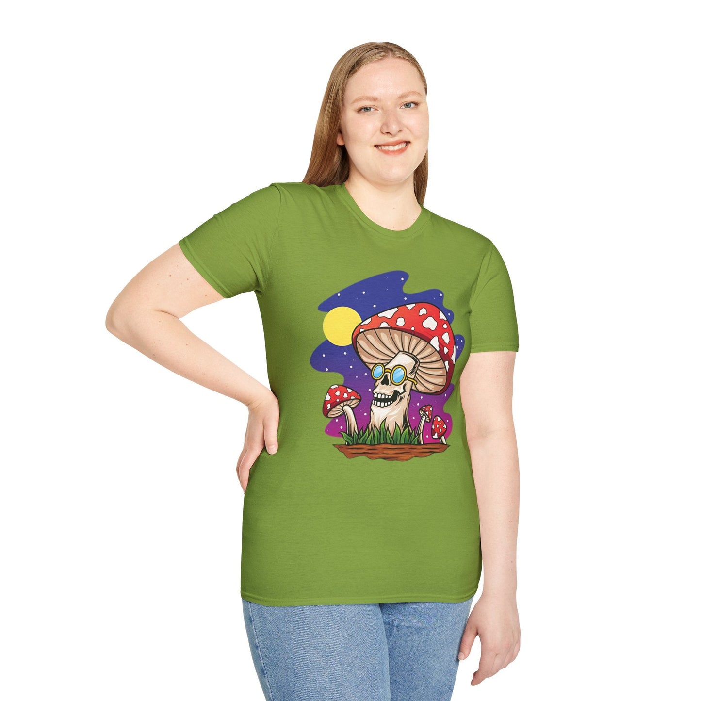 Mashroom Mushroom Tee Shirt Unisex Funny Fungus Design Softstyle 64000 Cotton Tee