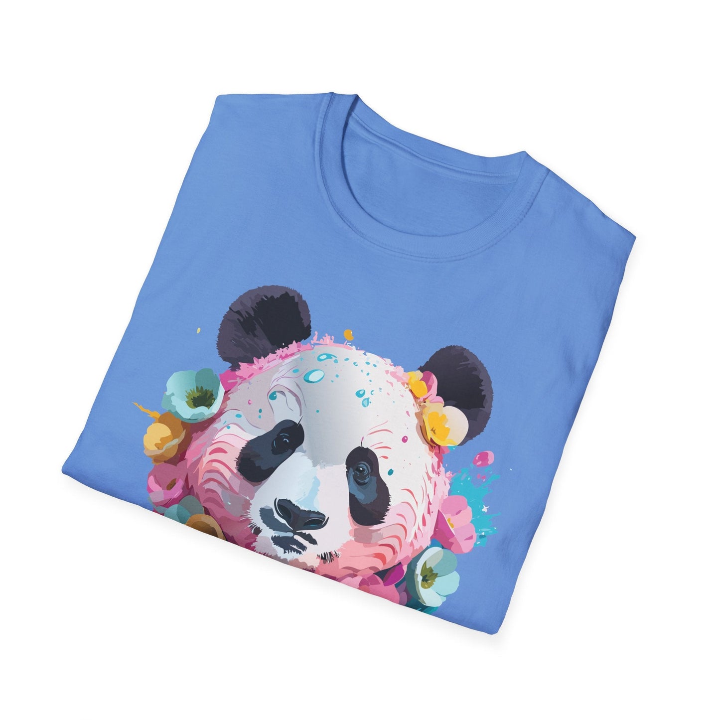 Panda Shirt Unisex T Shirt Graphic Tee Animal Print Gildan Softstyle 64000 100 Percent Cotton