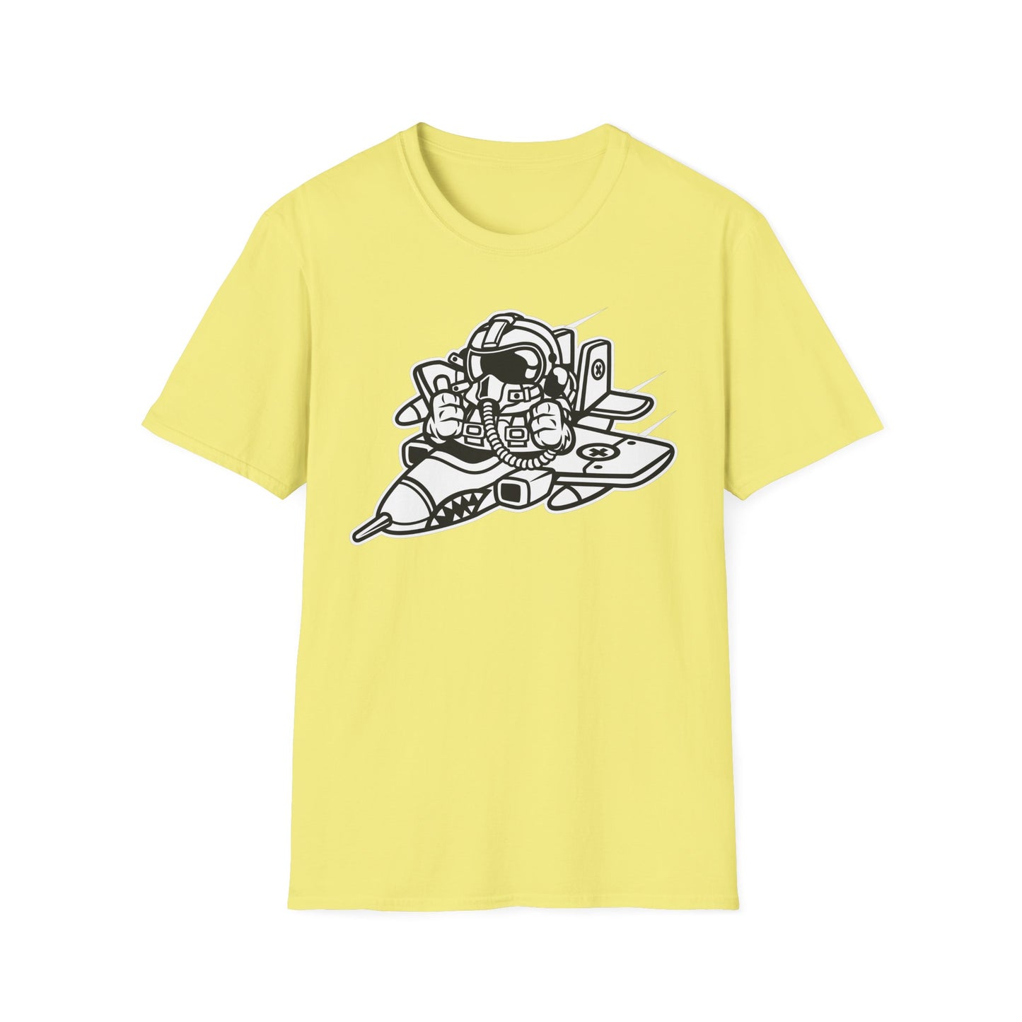 Unisex Cotton T-Shirt with Cartoon Graphic Design