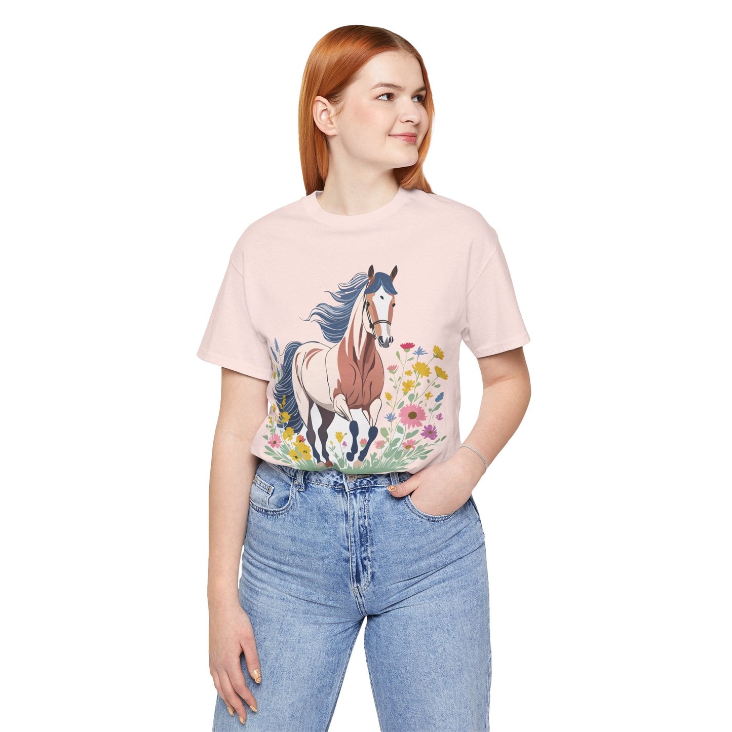 Horse Graphic Unisex 100 Cotton Vintage Animal Art T-Shirt 11