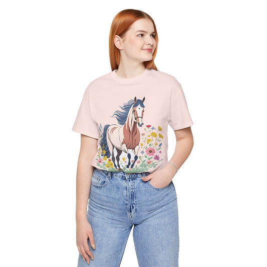 Horse Graphic Unisex 100 Cotton Vintage Animal Art T-Shirt 11