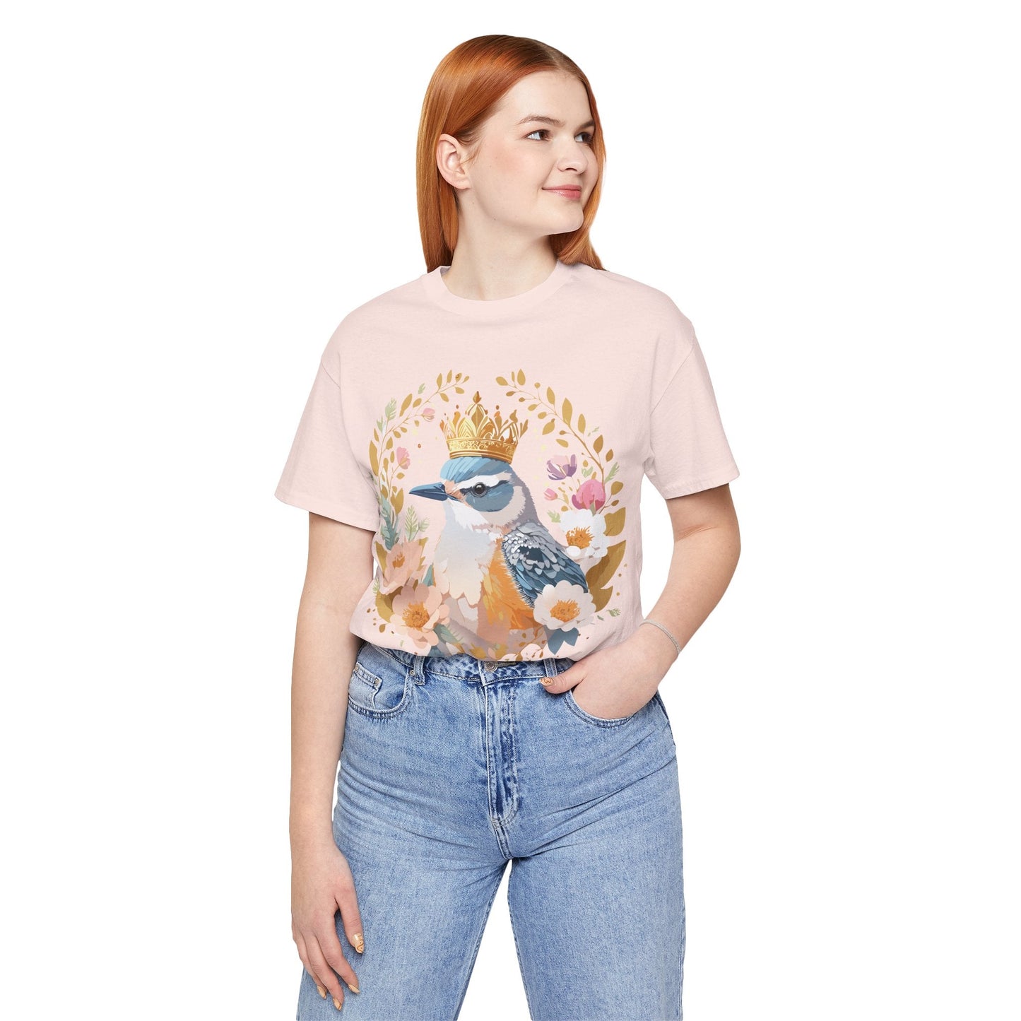Medallion Graphic Unisex 100 Cotton Vintage Animal Medal Artwork Tee 33