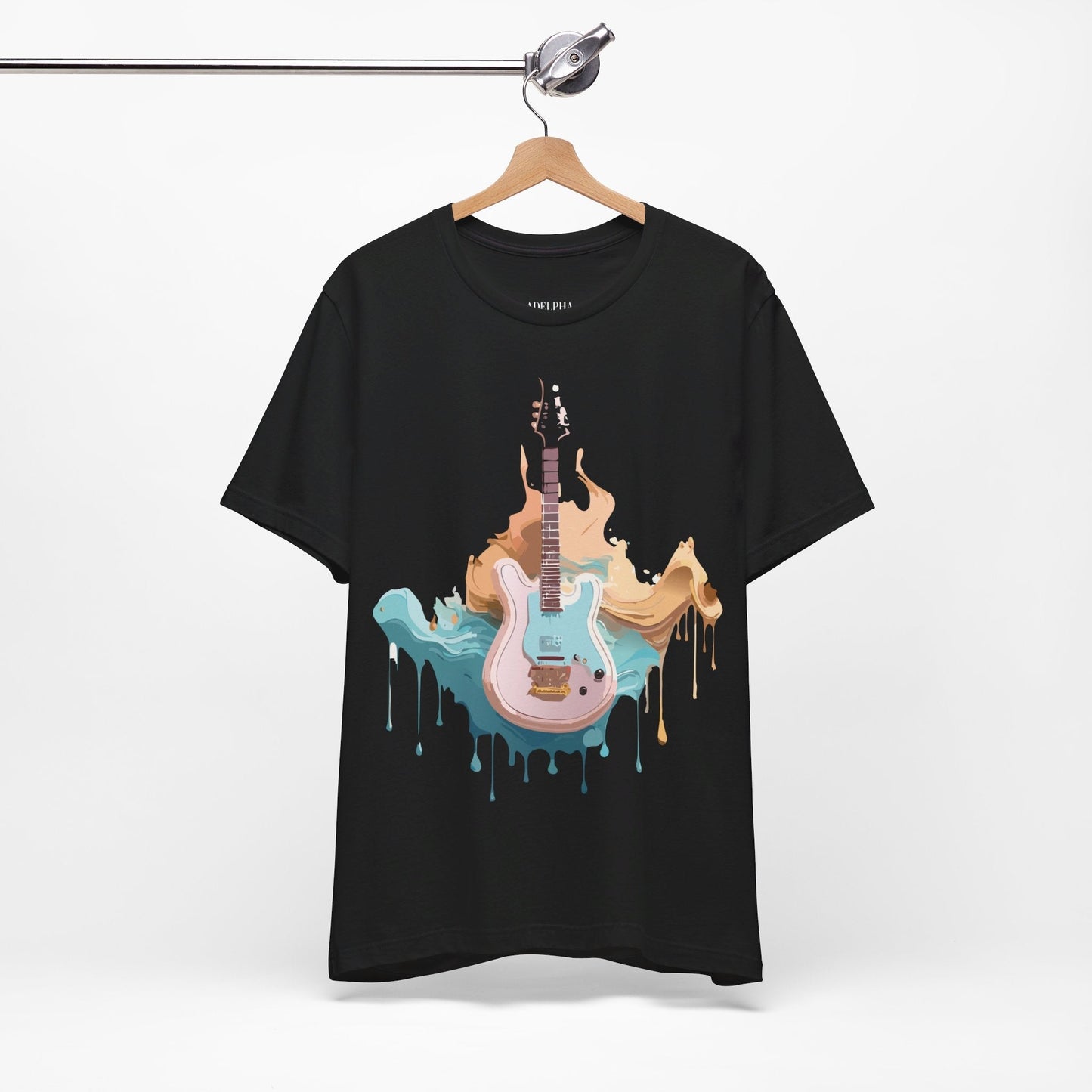 Music Graphic Unisex 100 Cotton Vintage Art with Musical Elements Tee 51