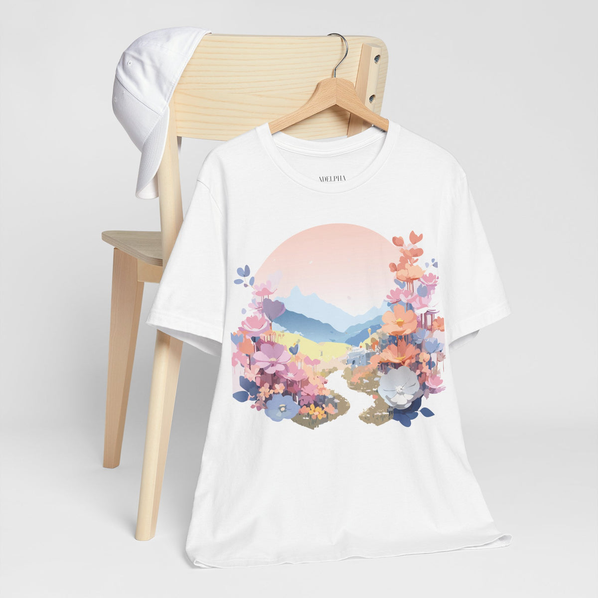 Floral Graphic Tee Shirt - Bella+Canvas Unisex 100 Cotton 18