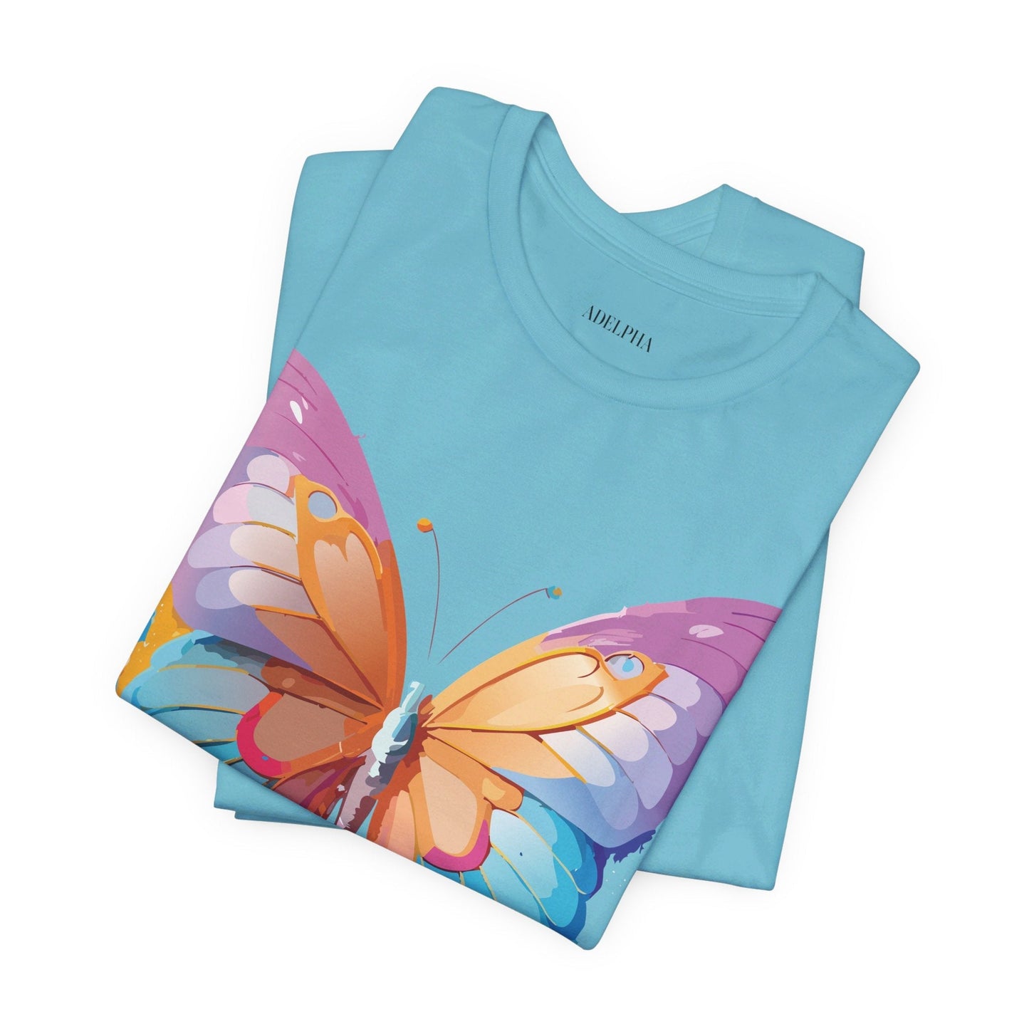 Butterfly Graphic Unisex 100 Cotton Lightweight Vintage Design Jersey Tee 91