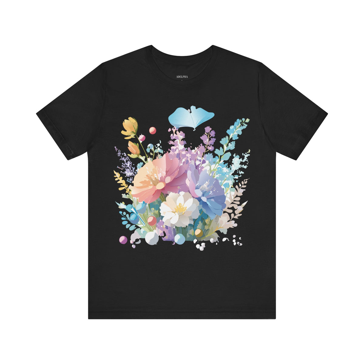 Floral Graphic Tee Shirt - Bella+Canvas Unisex 100 Cotton 9