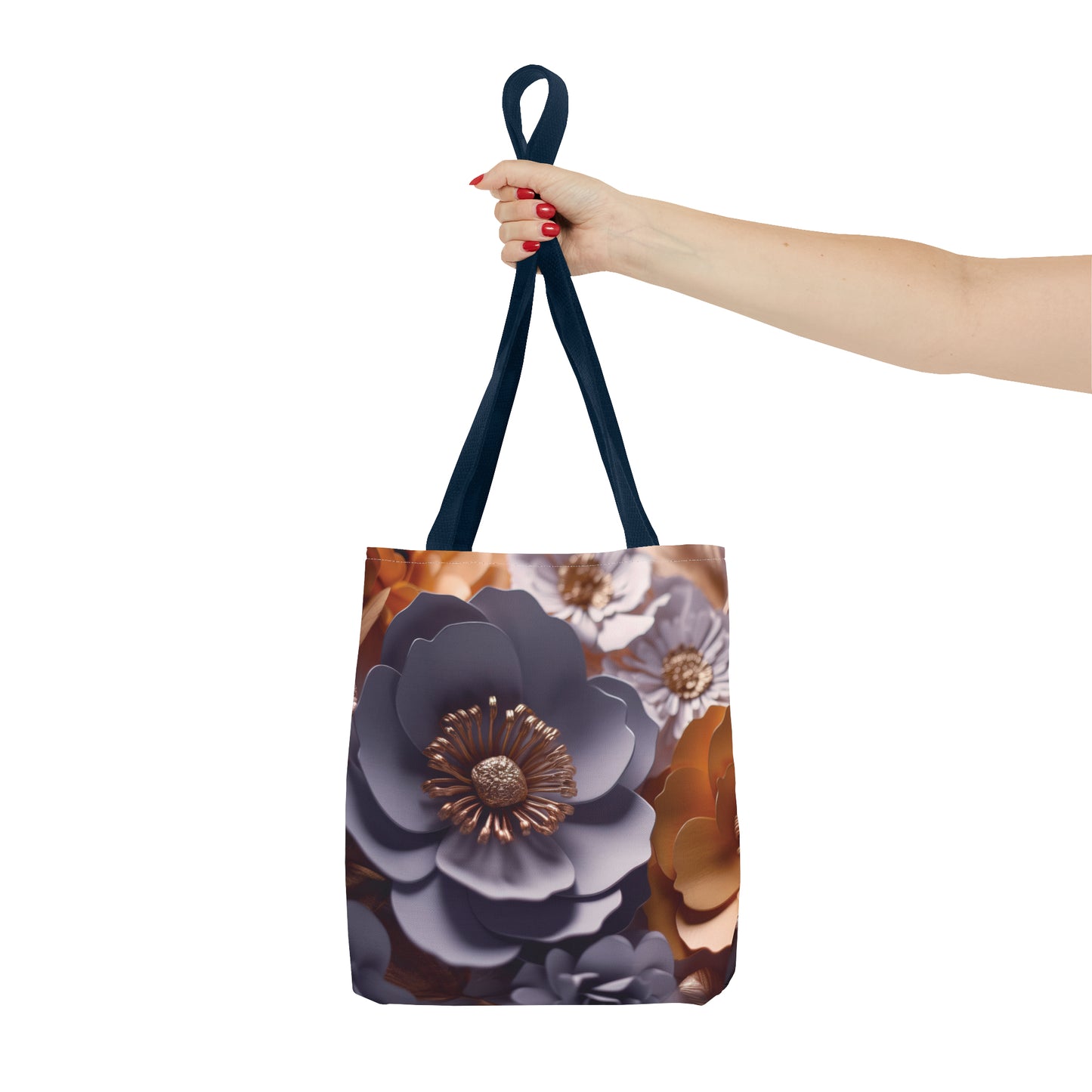 Canvas Bag with Floral Prints