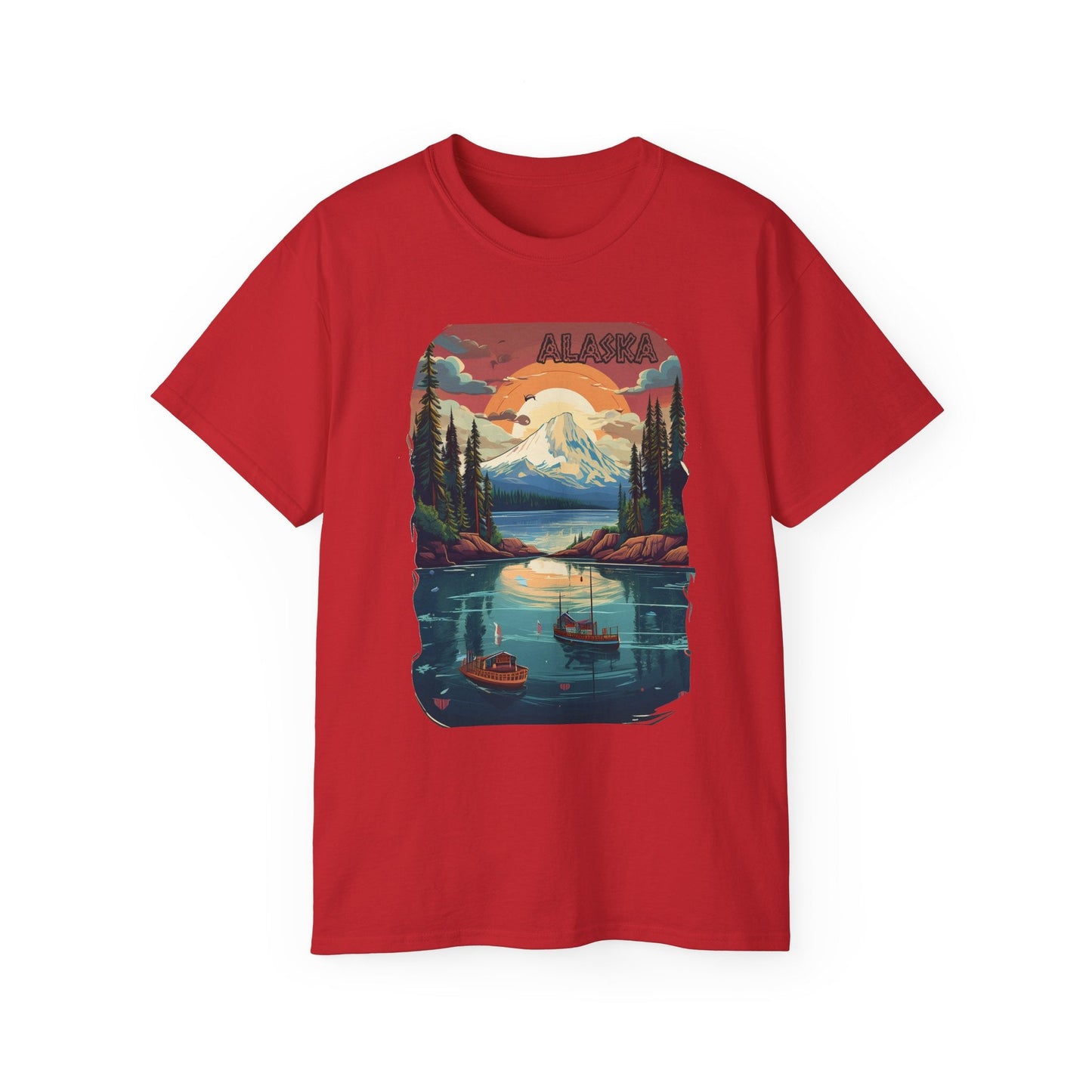 Alaska Graphic Unisex Cotton T‑Shirt 3
