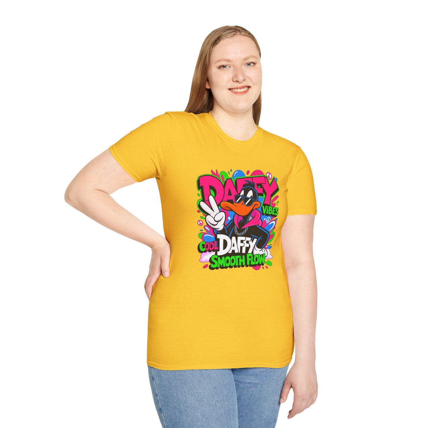 Unisex Cartoon T Shirt With Funny Animals Design Animation Tee Made From Softstyle Cotton