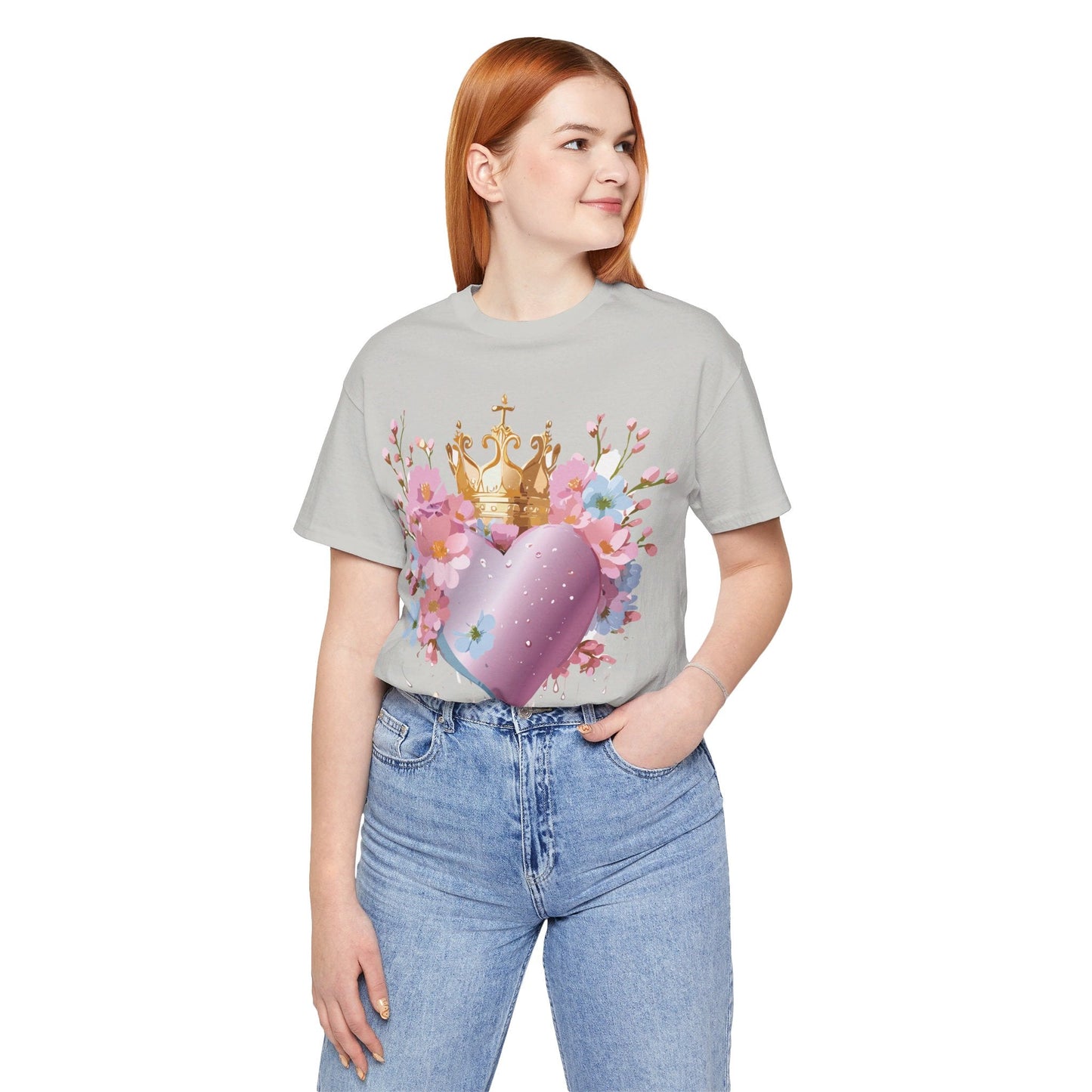Valentine Graphic Tee Unisex Jersey Short Sleeve By Adelpha Vintage Inspired Artwork
