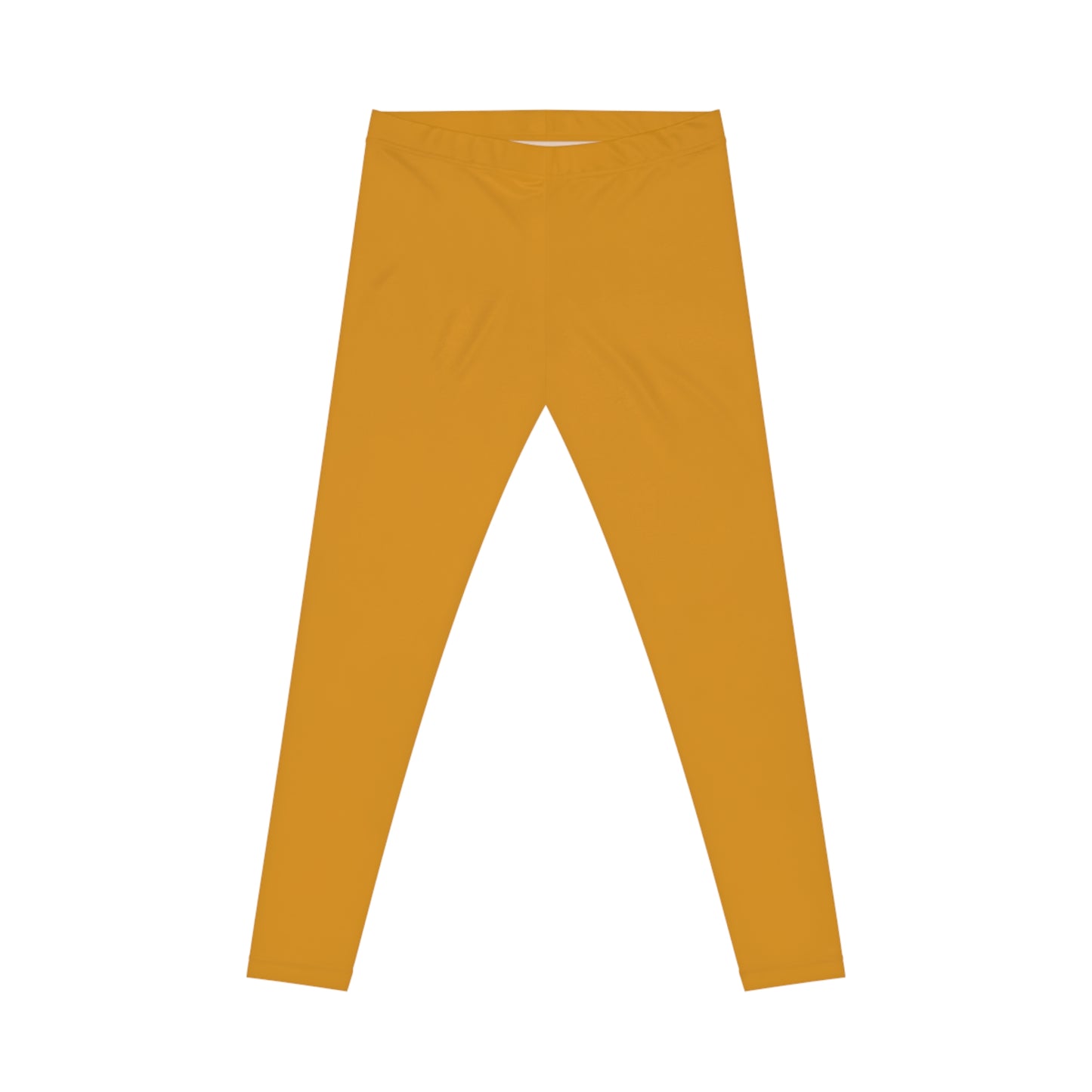 Harvest Bronze Color Women's Poly-Span Casual Leggings XS-2XL