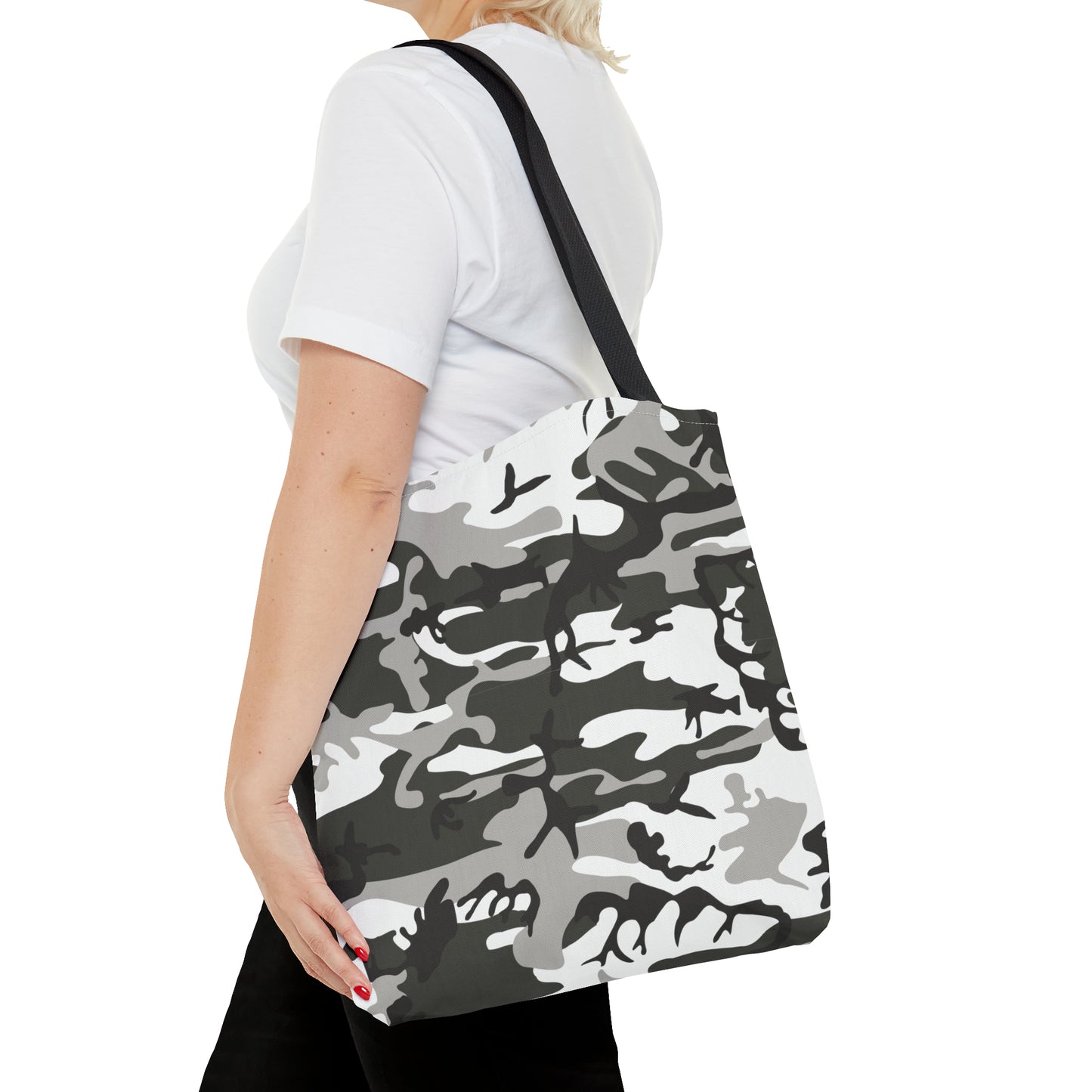 Canvas Bag with Abstract Prints