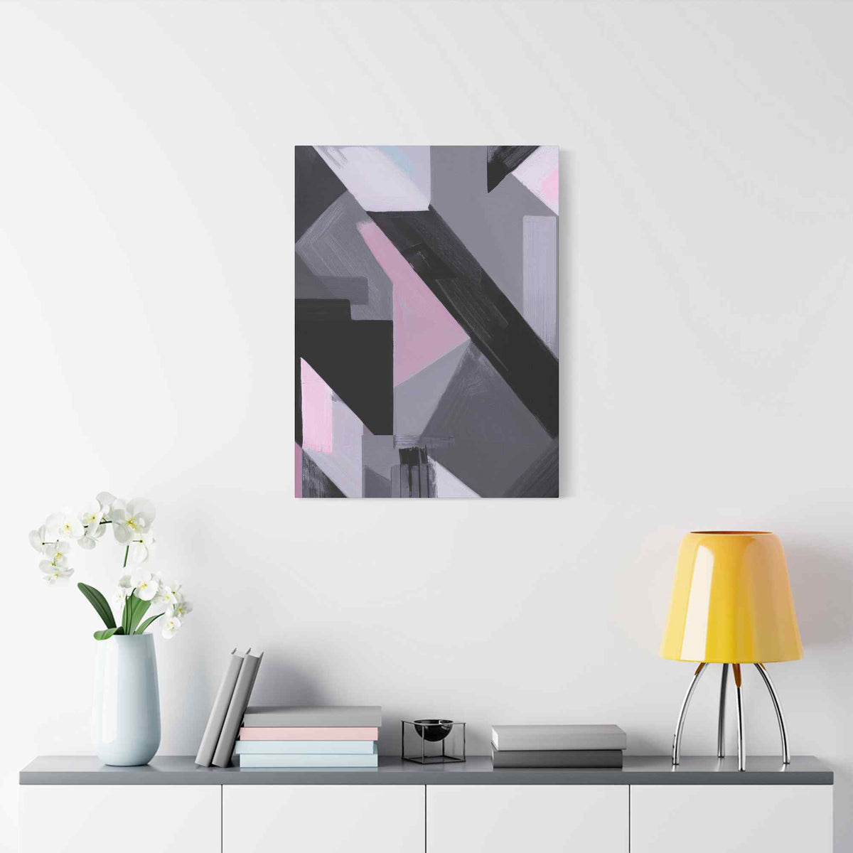 Abstract Geometric Painting Print Canvas 20x24,20x30,24x30 24x32,24x36,30x40 32x48,36x48,40x60 Pine-Wood Inner Frame ABS-45