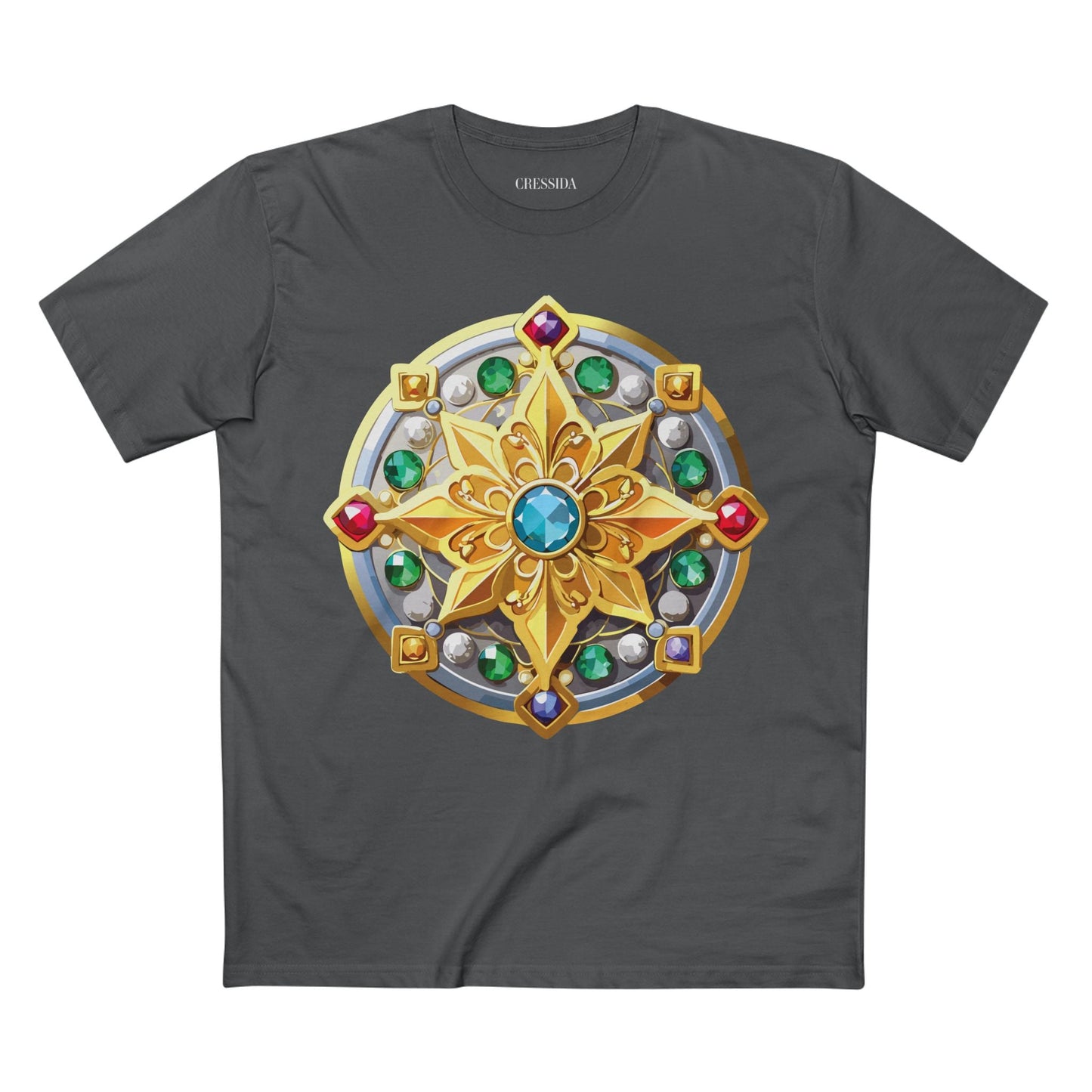 Medallion Graphic T-Shirt Unisex 100 Cotton With Gold Art Design Medal Tee 1